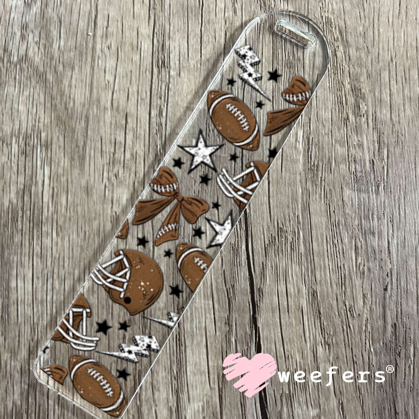 UV DTF Cup Wrap – Football and Bows Bookmark Weefers
