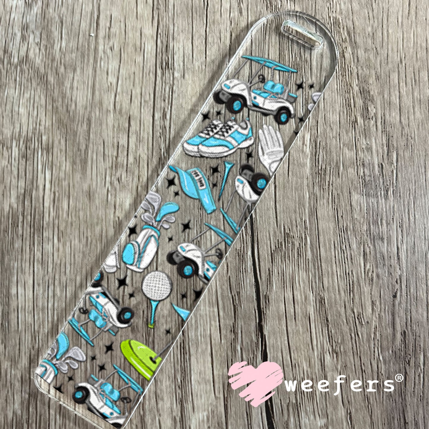 UV DTF Cup Wrap – Blue Golf Favorite Things Bookmark Weefers