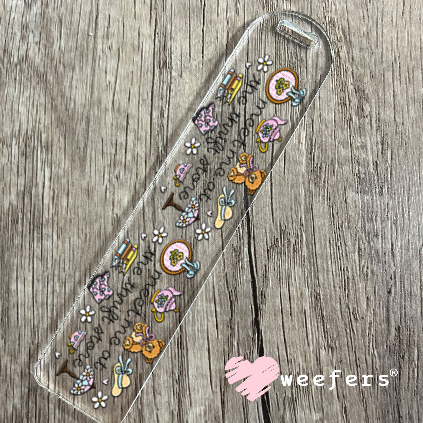 UV DTF Cup Wrap – Meet Me at the Thrift Store Bookmark Weefers