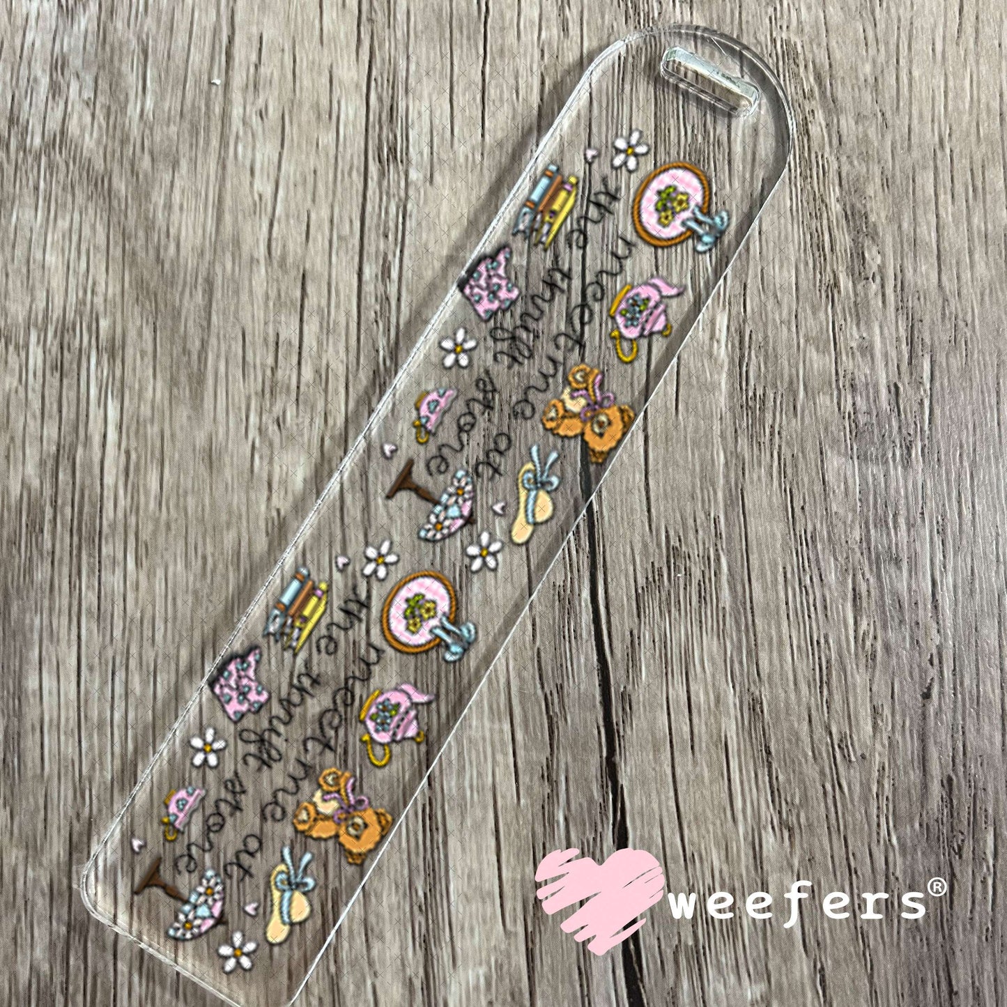 UV DTF Cup Wrap – Meet Me at the Thrift Store Bookmark Weefers