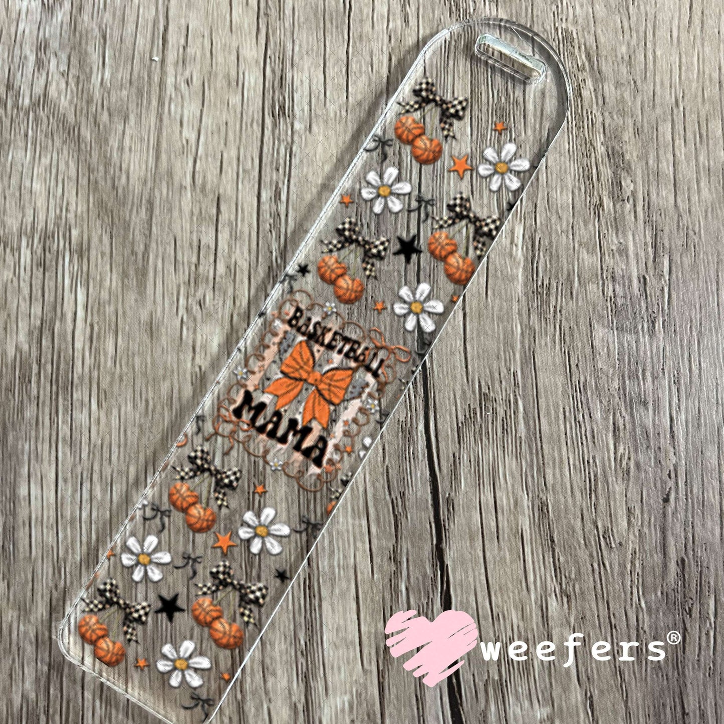 UV DTF Cup Wrap – Basketball Mama Cherry - Weefers® Exclusive Bookmark Weefers