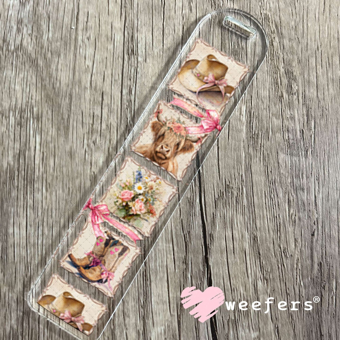 UV DTF Cup Wrap – Western Blocks Bows and Boots Bookmark Weefers