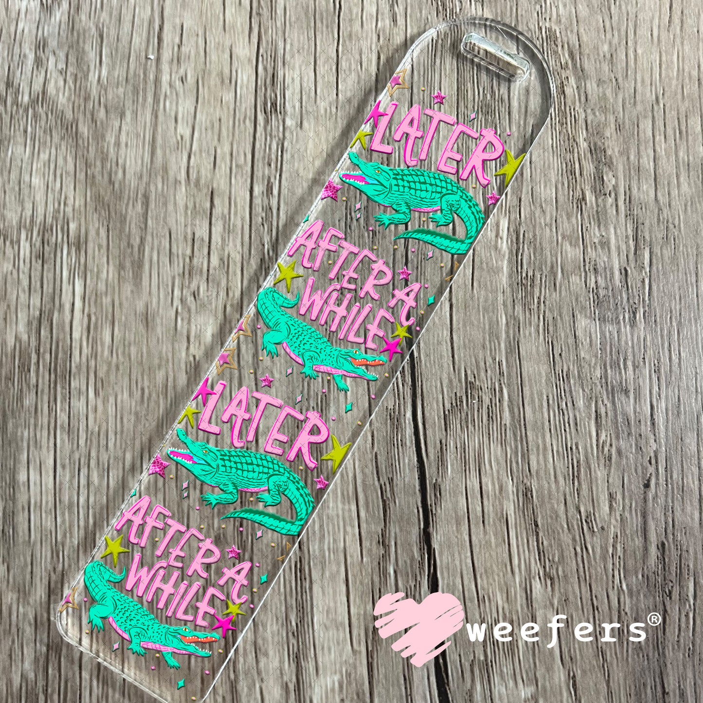 UV DTF Cup Wrap – Later Gator After A While Crocodile Bookmark Weefers