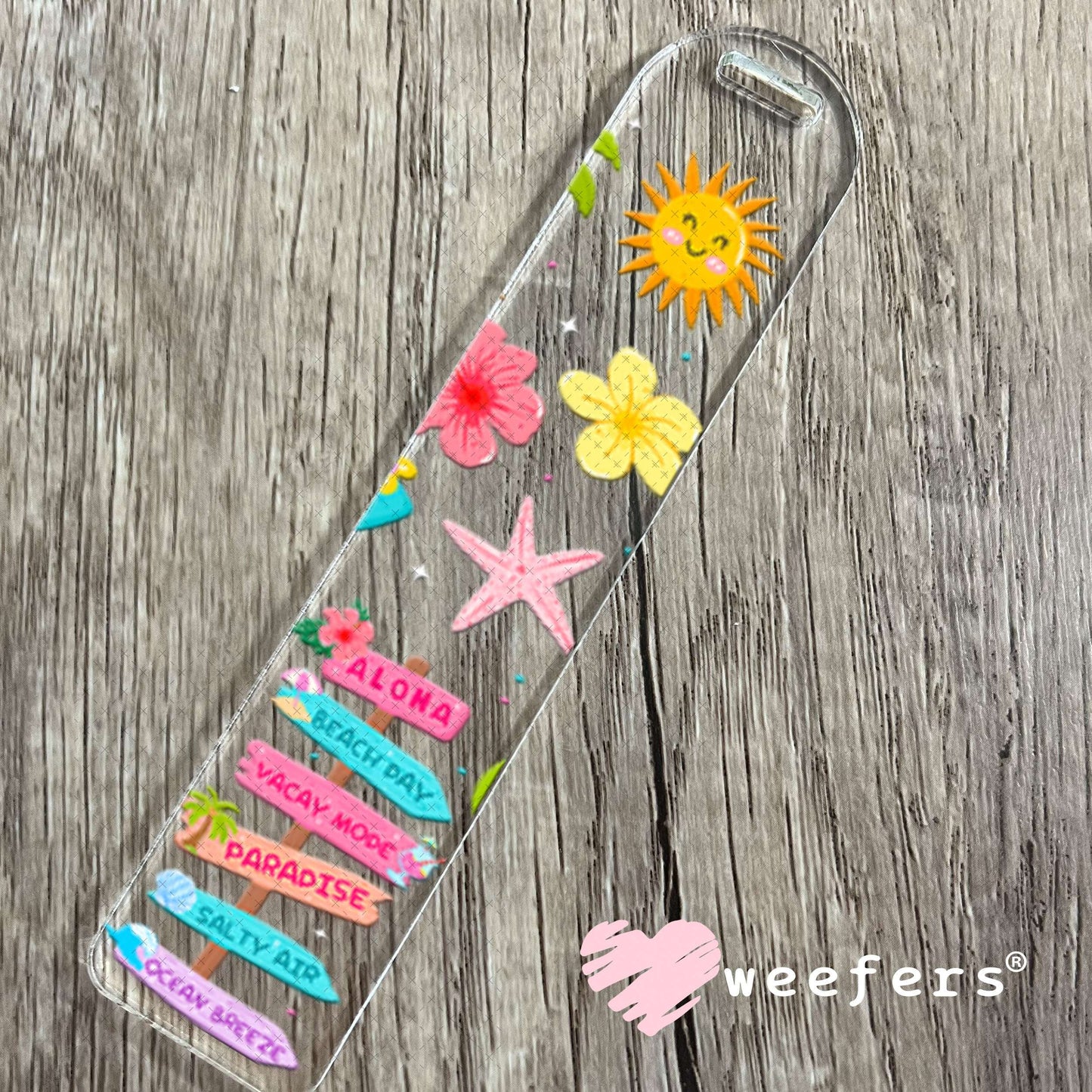 UV DTF Cup Wraps - Summer Beach Signs Bookmark Weefers