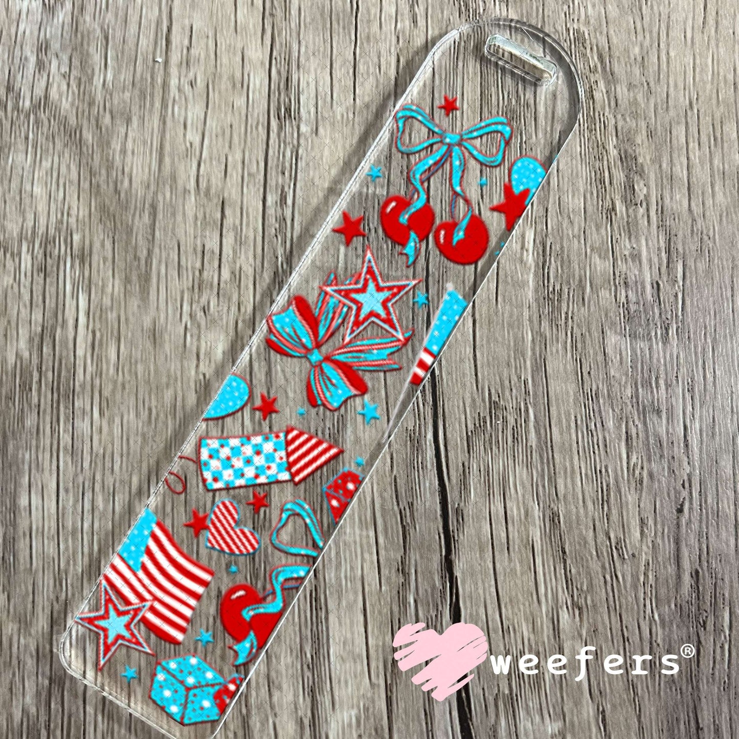 UV DTF Cup Wraps - USA Rockets and Cherries Bookmark Weefers