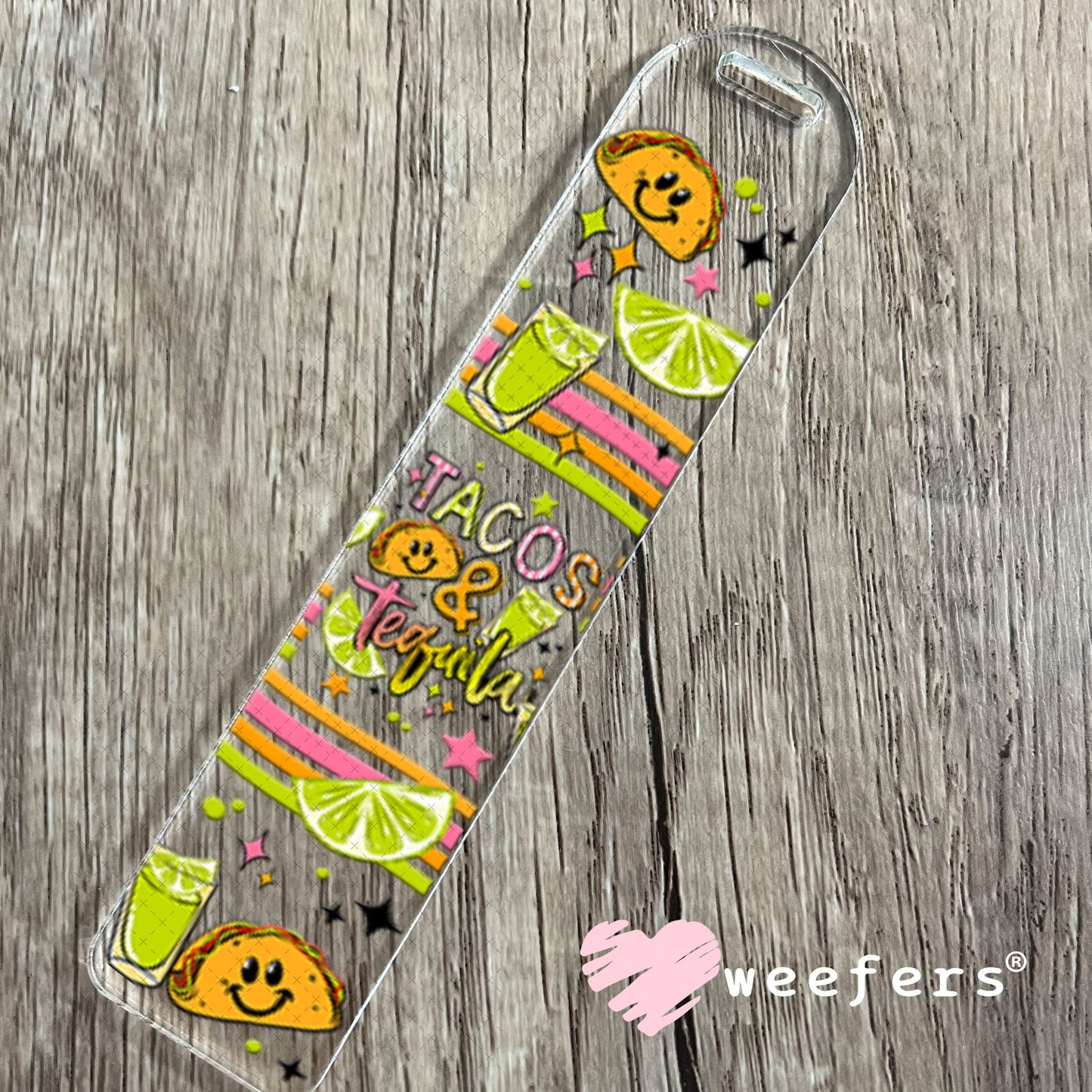 UV DTF Cup Wraps - Tacos and Tequila Bookmark Weefers