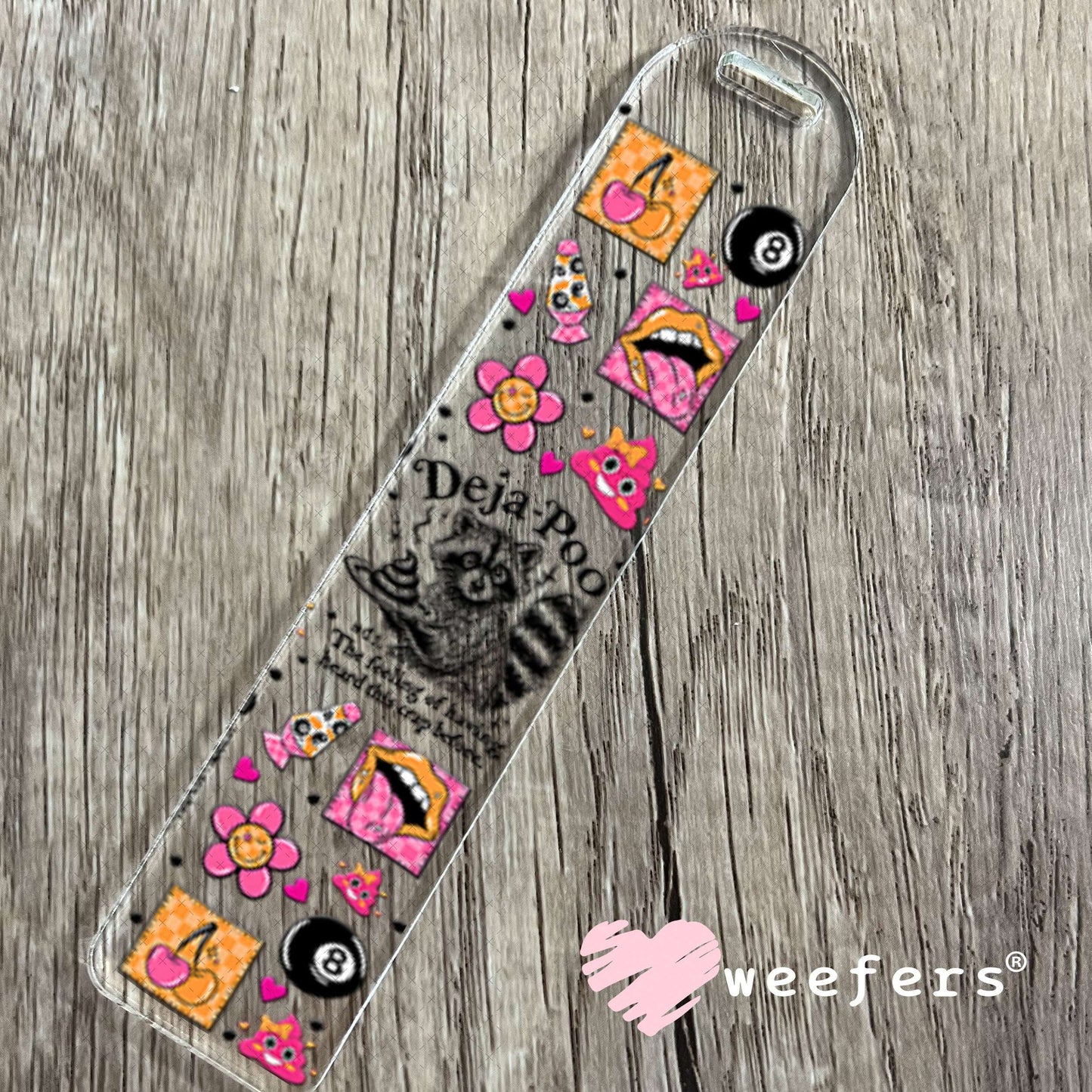 UV DTF Cup Wraps - Deja-Poo - Weefers® Exclusive Bookmark Weefers