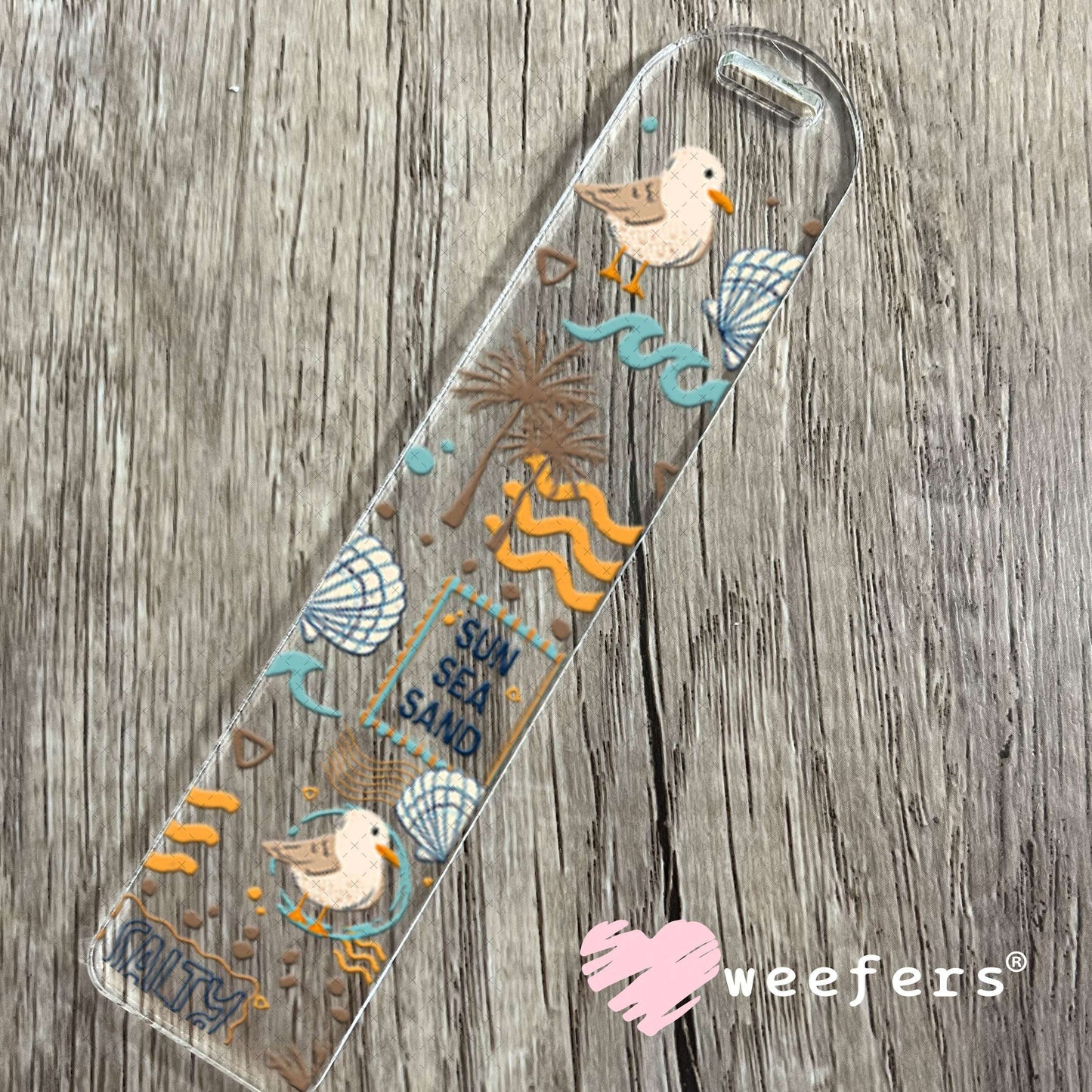 UV DTF Cup Wraps - Sun Sea Sand Summer Vibes Bookmark Weefers