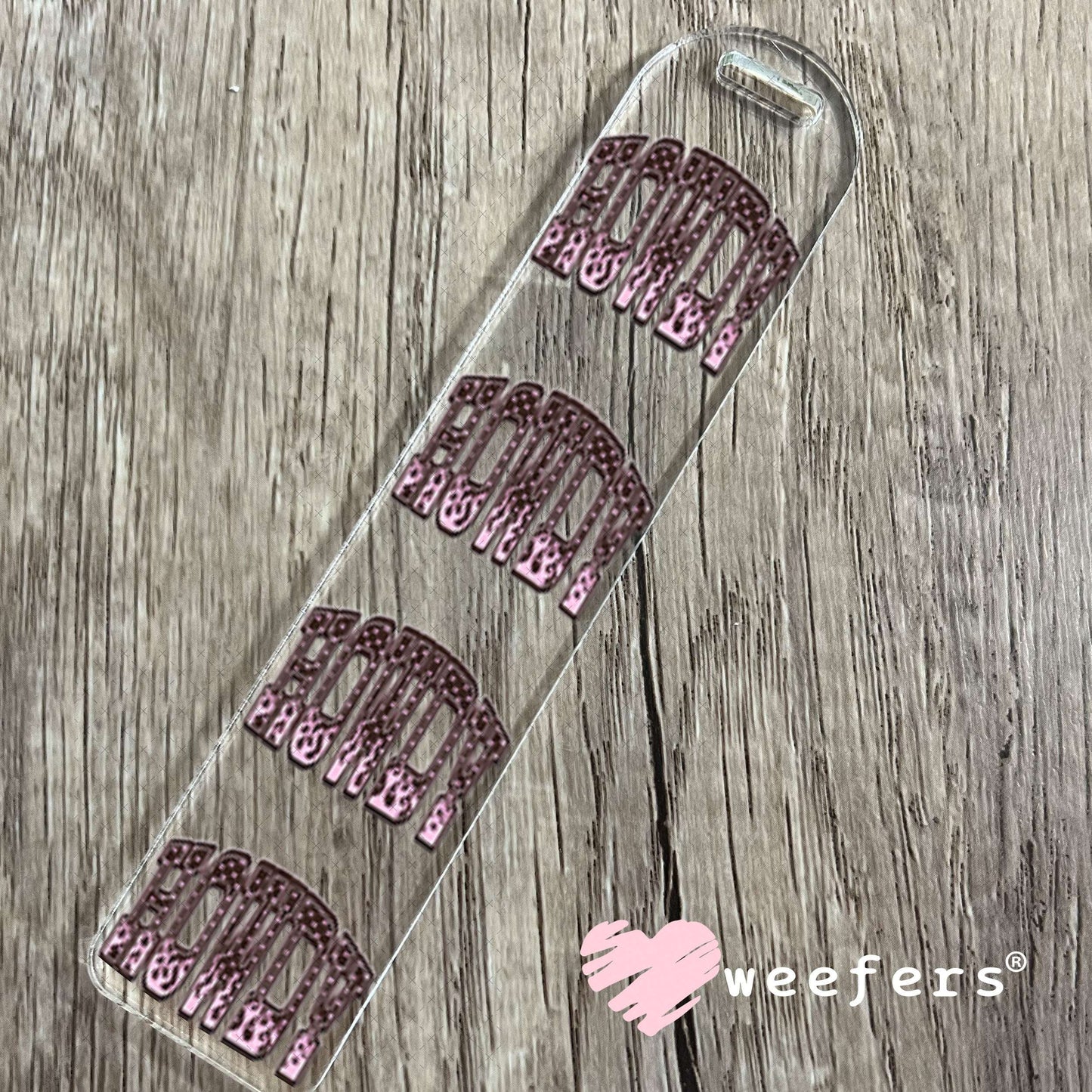 UV DTF Cup Wraps - Howdy Pink Bookmark Weefers