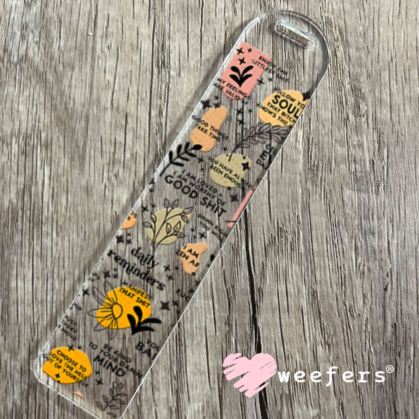 UV DTF Cup Wraps - Bad Words Daily Reminders Bookmark Weefers