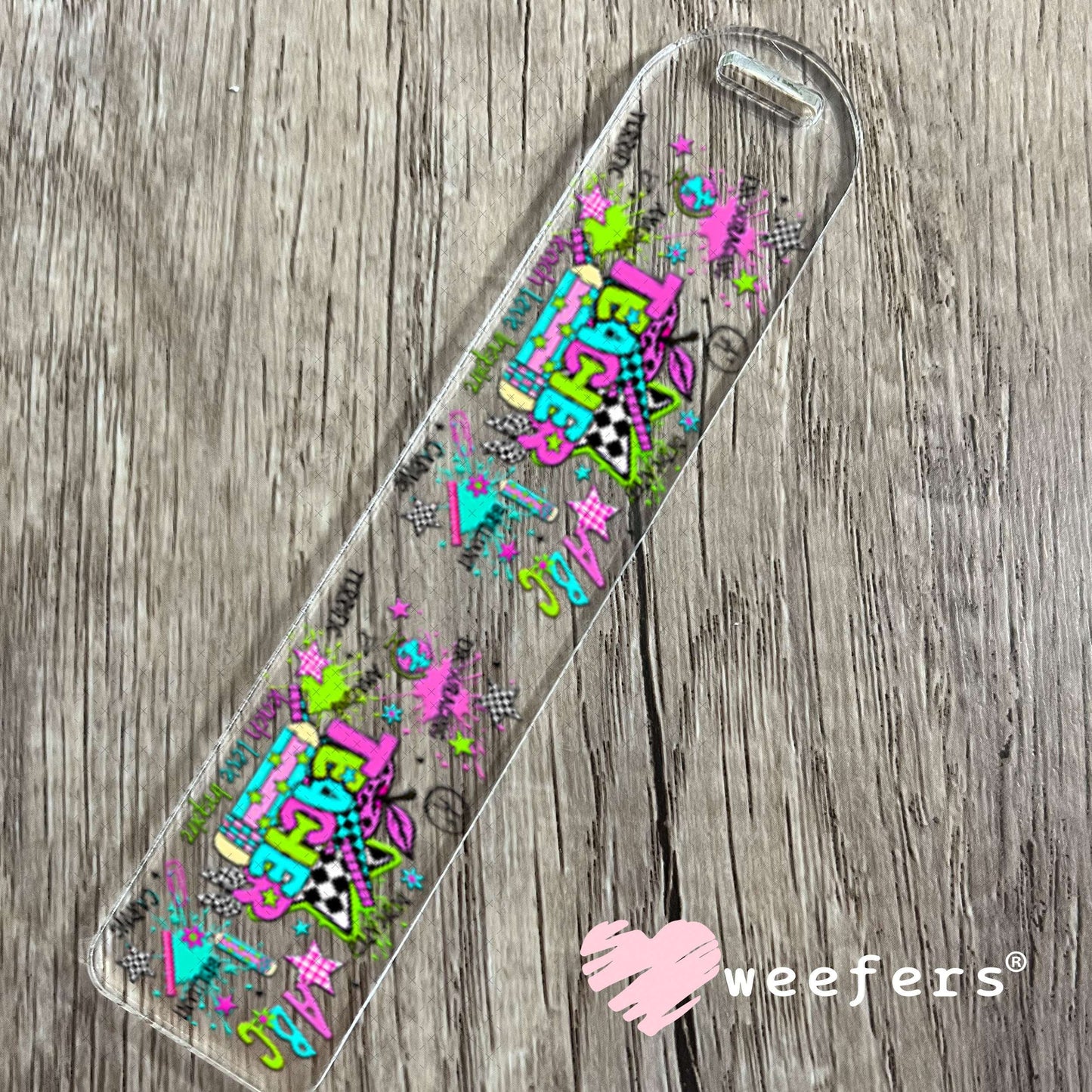 UV DTF Cup Wraps - Teacher Daily Reminders Bookmark Weefers