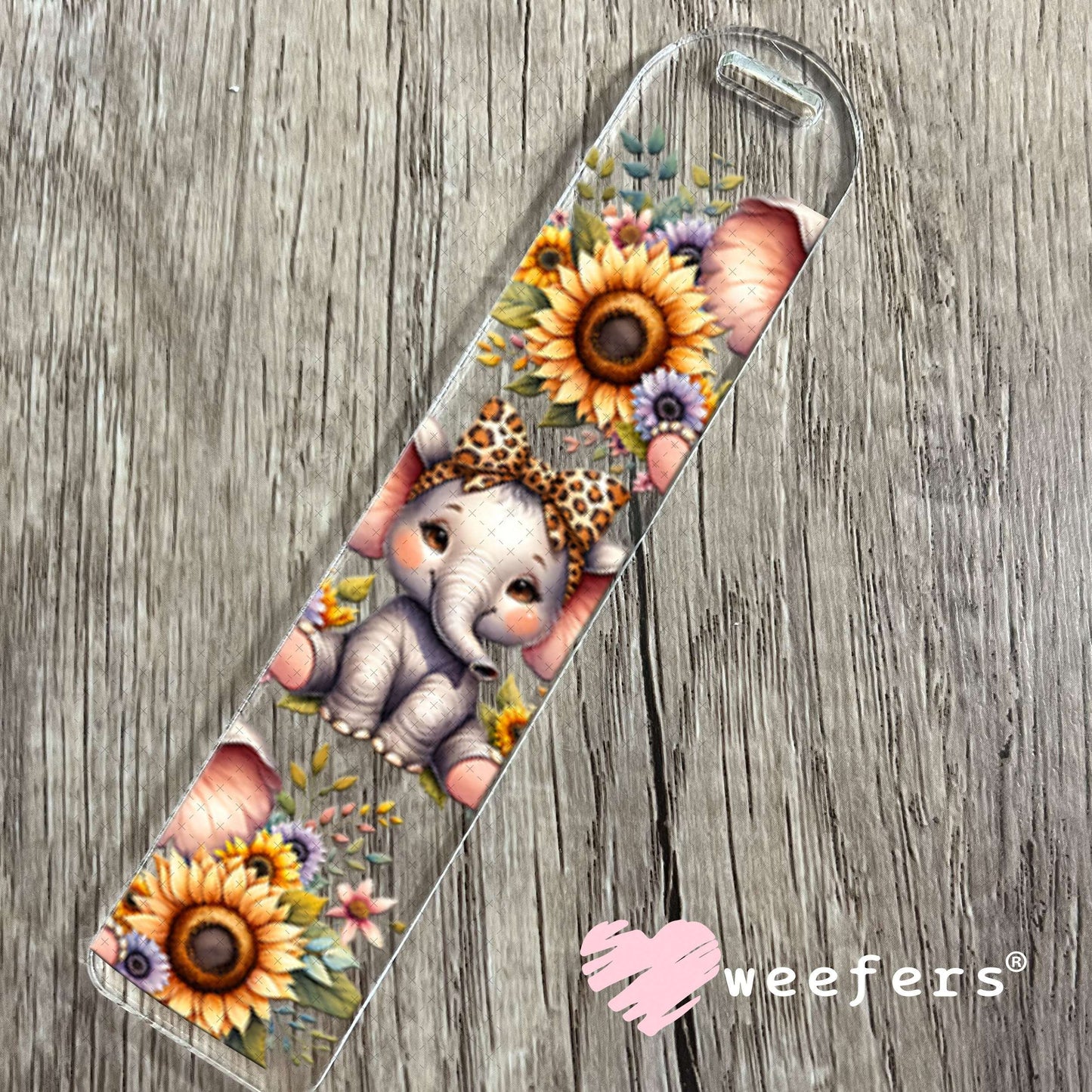 UV DTF Cup Wraps - Sunflower Elephant Bookmark Weefers