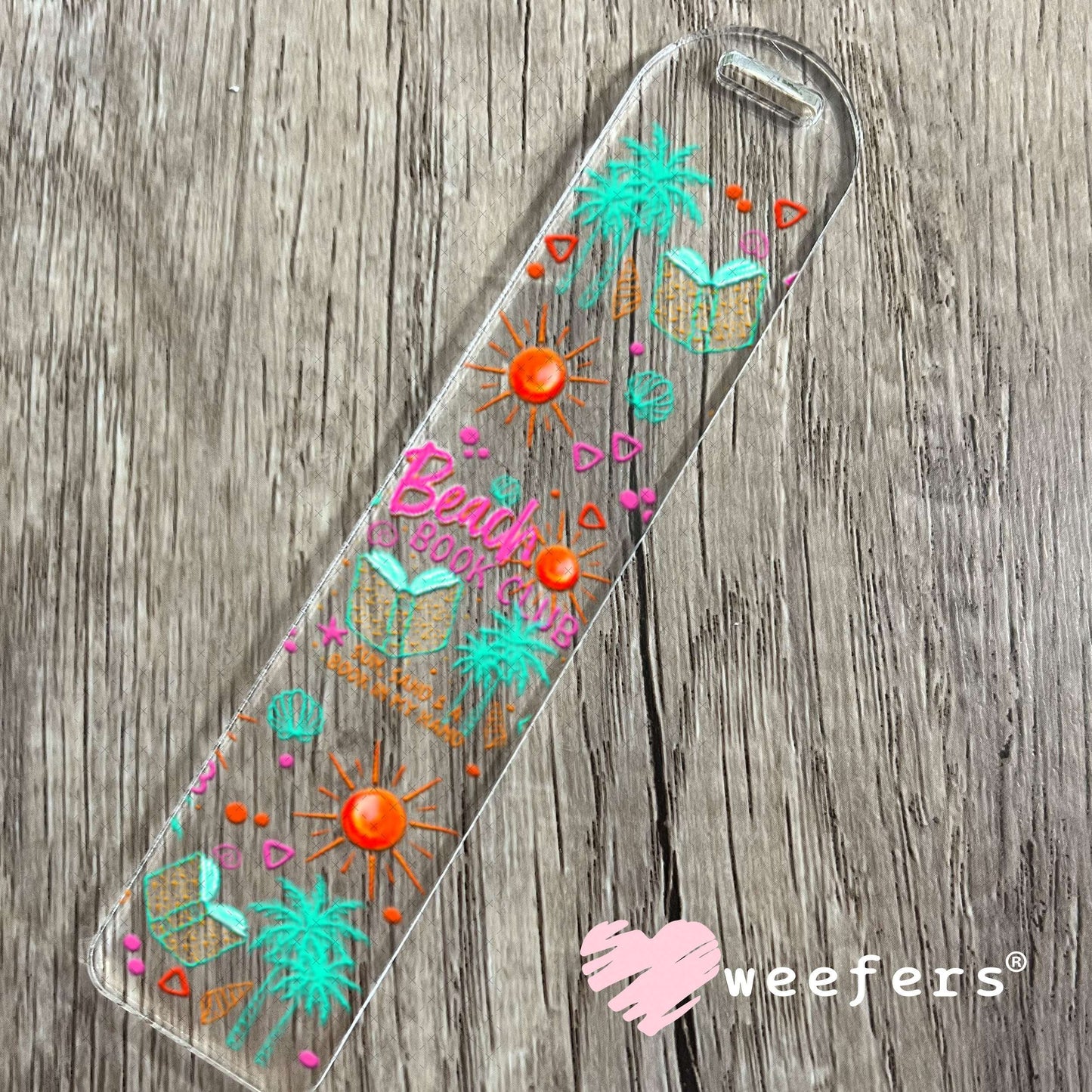 UV DTF Cup Wraps - Beach Book Club Bookmark Weefers