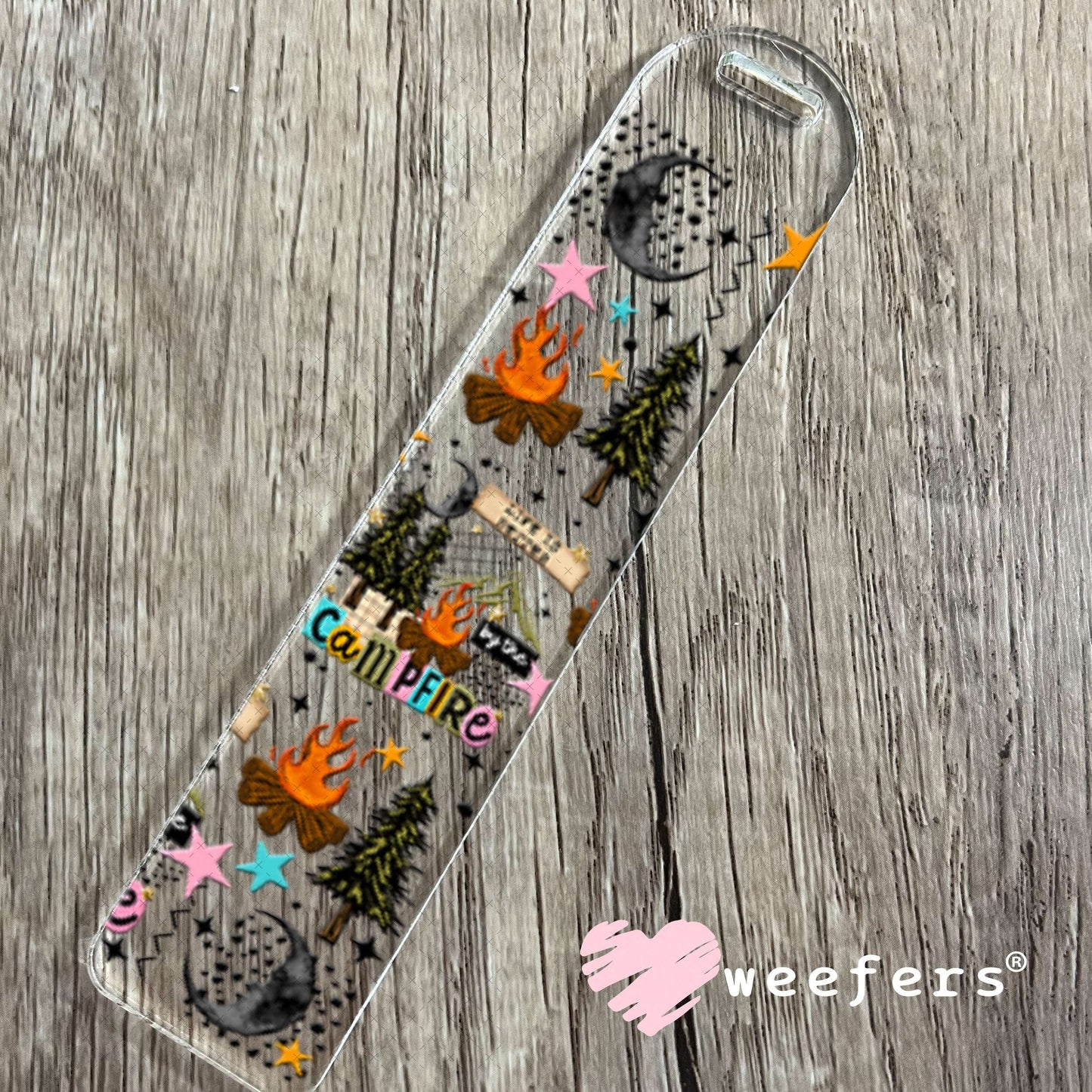 UV DTF Cup Wraps - Campfire Bookmark Weefers