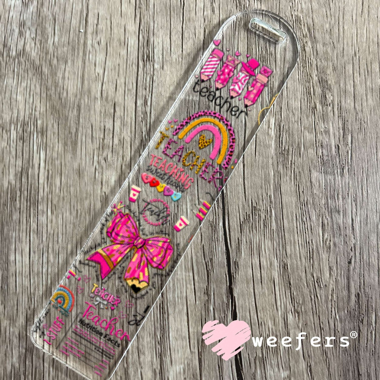 UV DTF Cup Wraps - Teacher Quotes Bookmark Weefers
