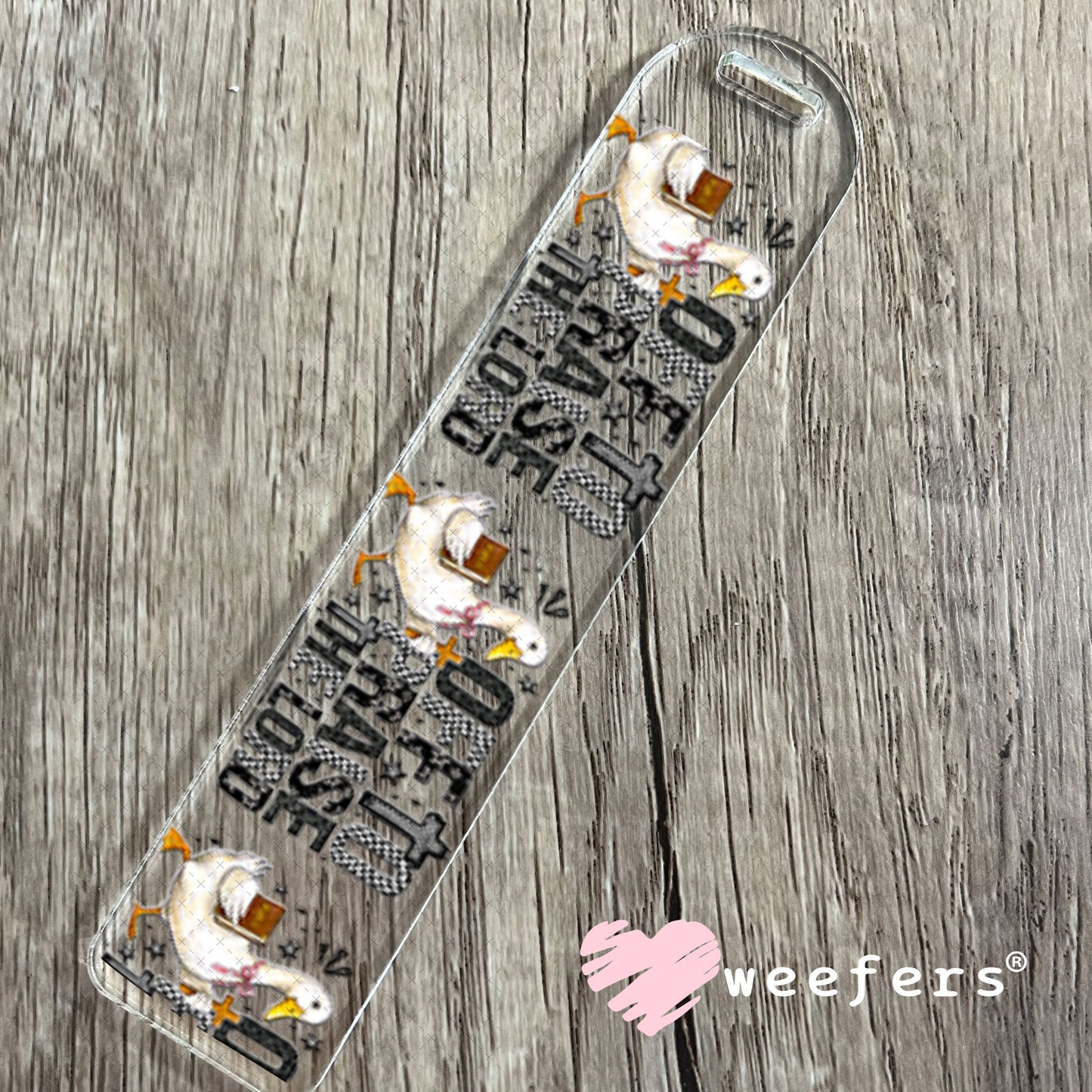 UV DTF Cup Wraps - Off to Praise the Lord Goose Bookmark Weefers