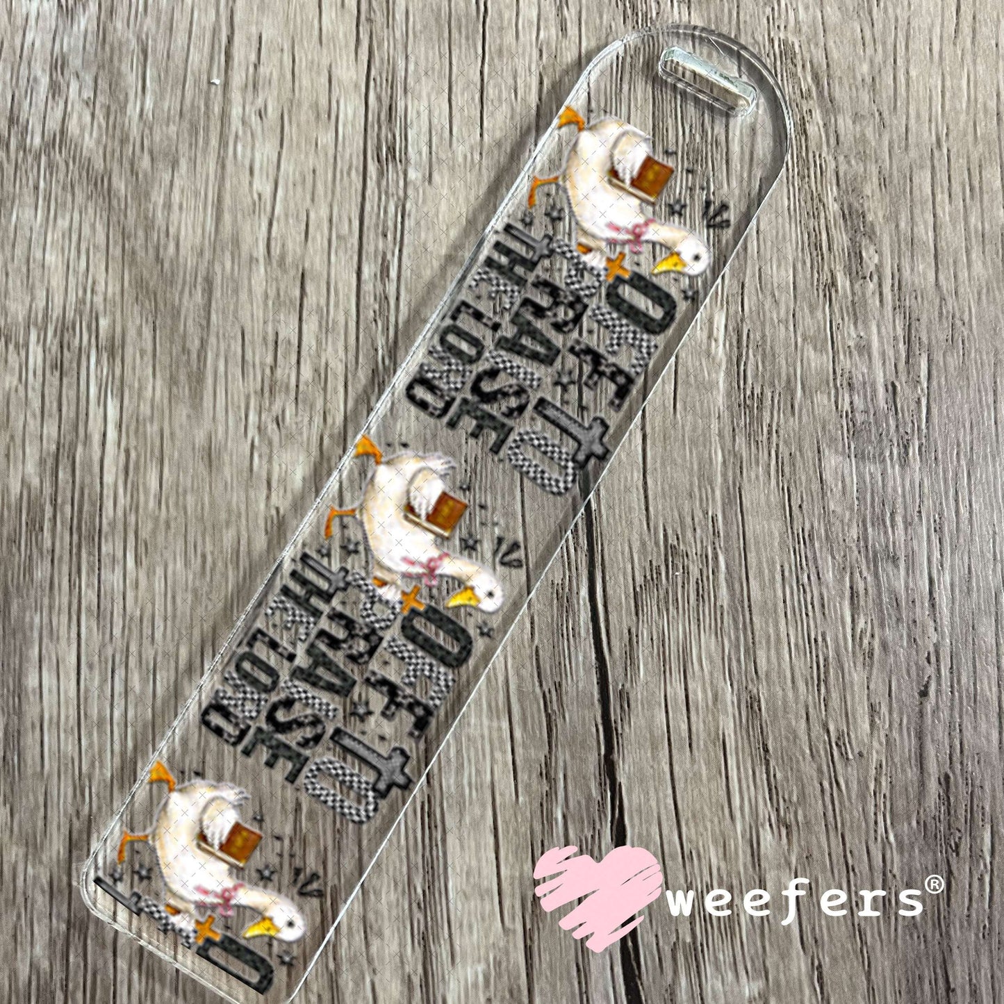 UV DTF Cup Wraps - Off to Praise the Lord Goose Bookmark Weefers