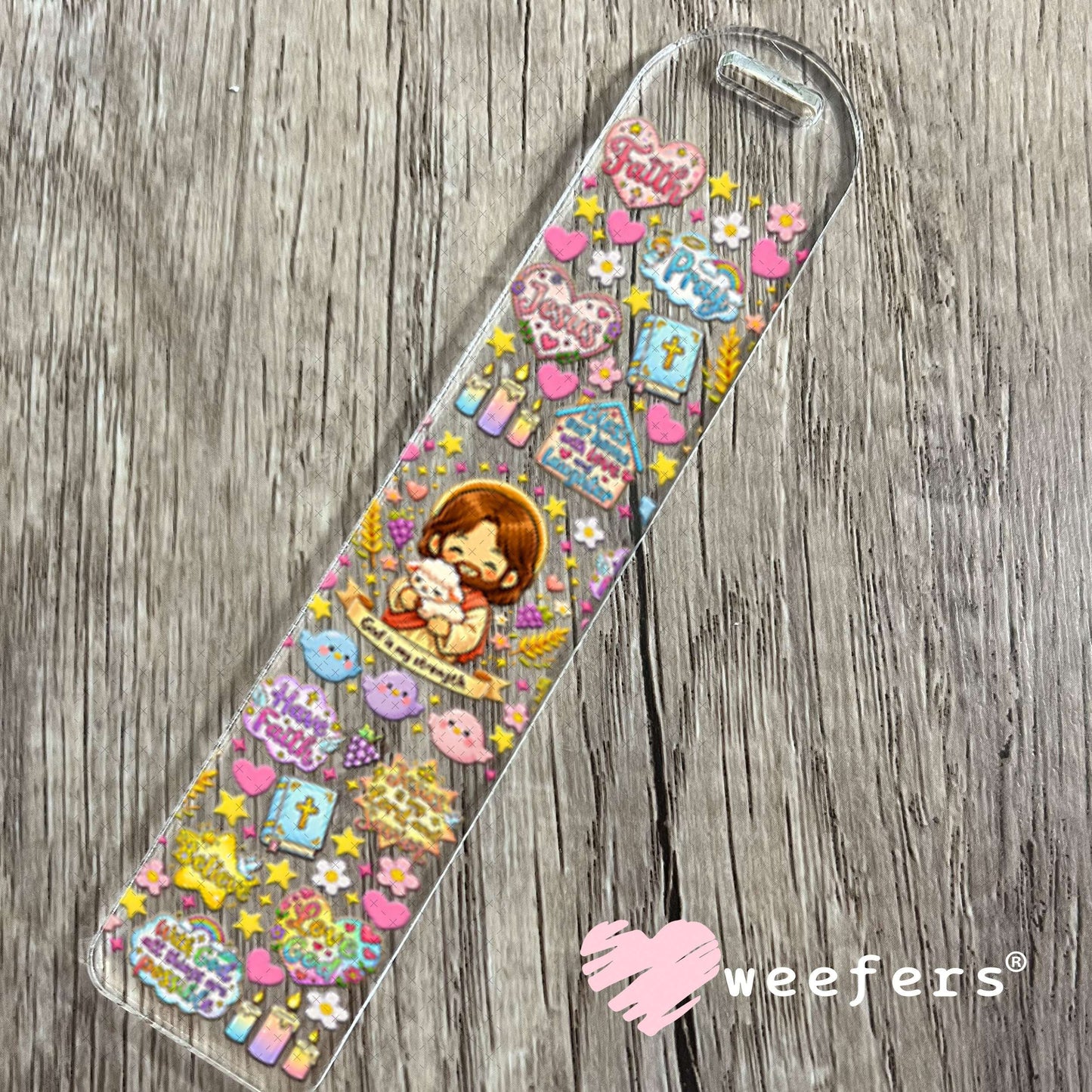 UV DTF Cup Wraps - God is my Strength Bookmark Weefers