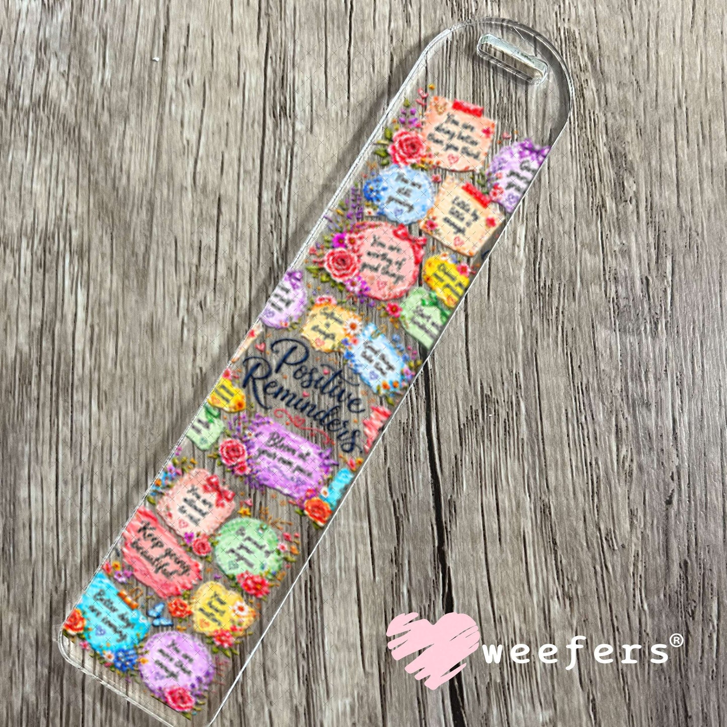 UV DTF Cup Wraps - Positive Reminders Bookmark Weefers