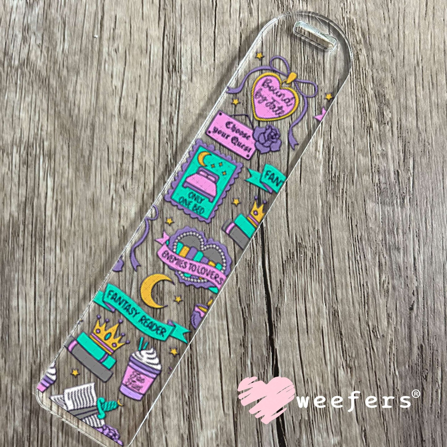 UV DTF Cup Wraps - Dark Romance Book Lover Bookmark Weefers