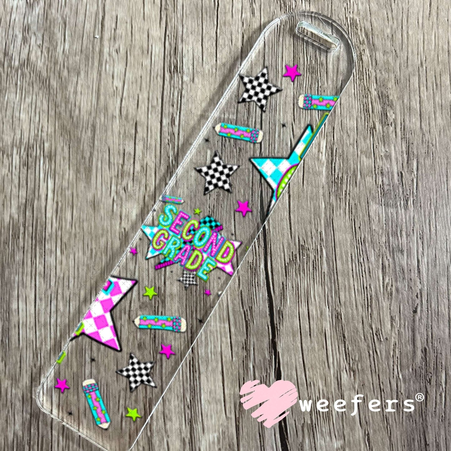 UV DTF Cup Wraps - Second Grade Checkered Bookmark Weefers
