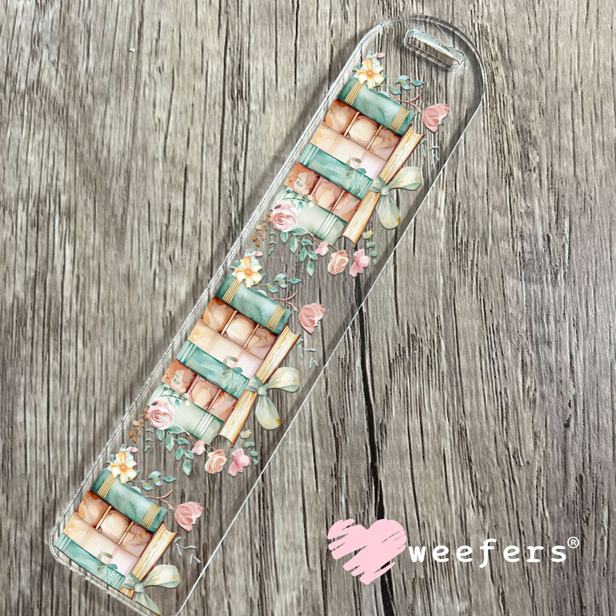 Watercolor Coquette Books UV DTF Decal Bookmark Weefers