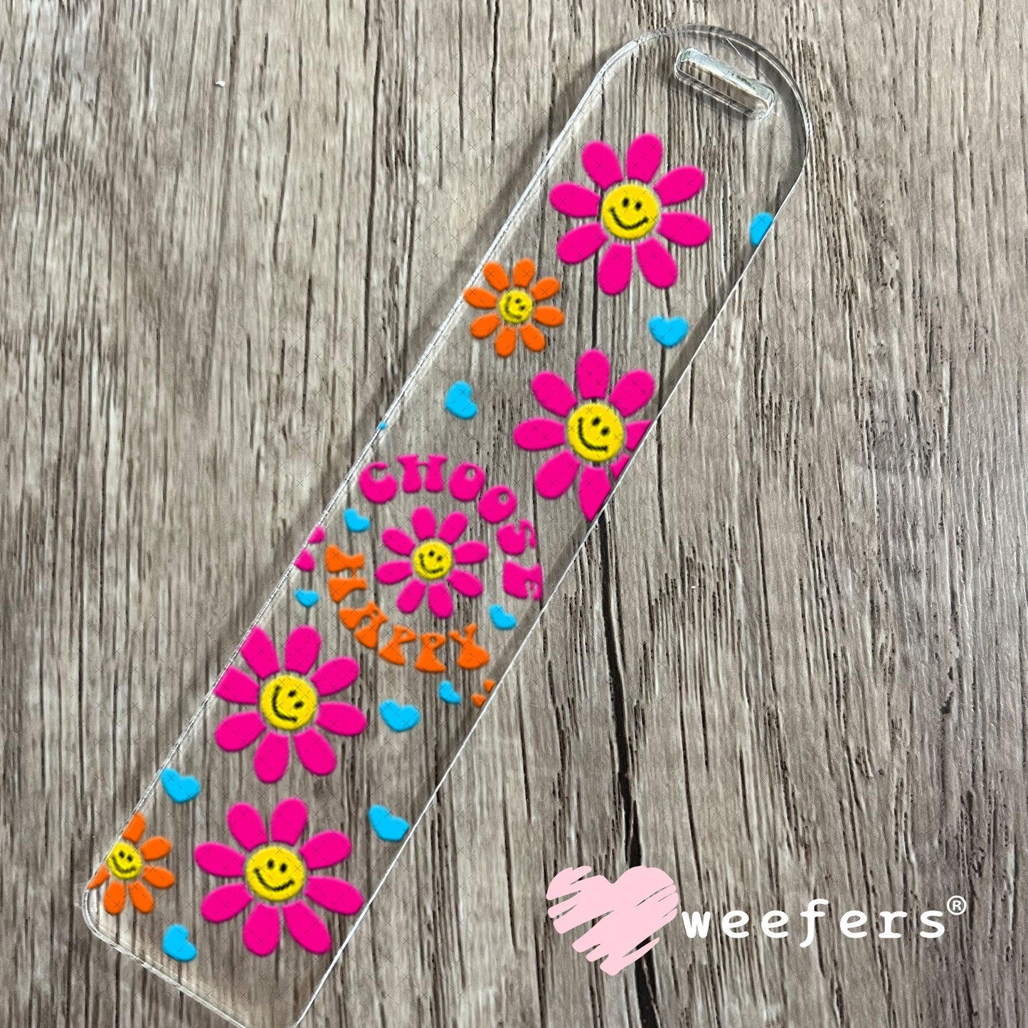 UV DTF Cup Wraps - Choose Happy Bookmark Weefers