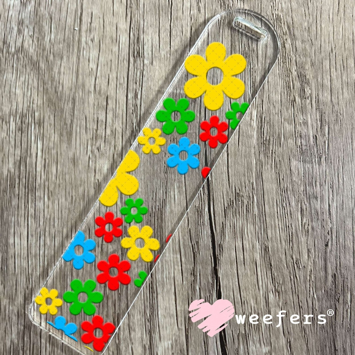 UV DTF Cup Wraps - Autism Awareness Flowers Bookmark Weefers