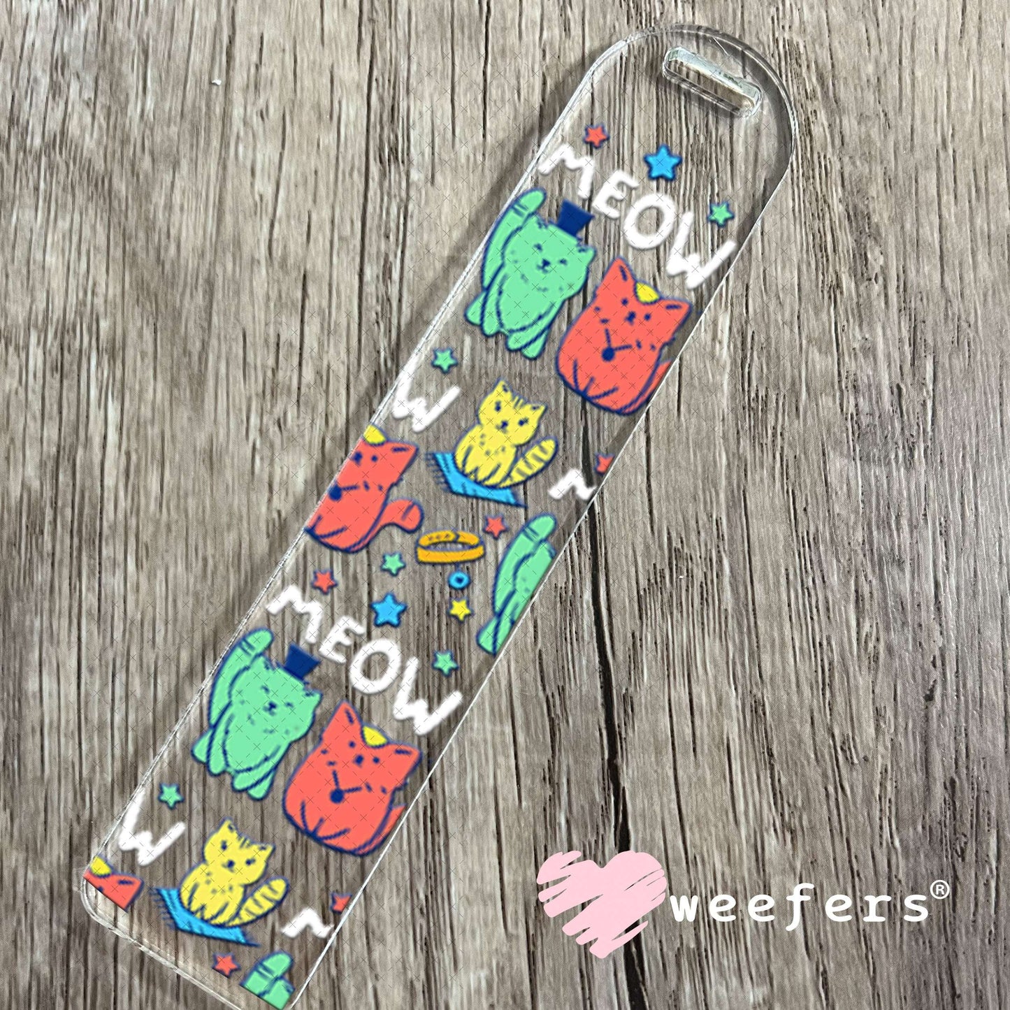 UV DTF Cup Wraps - Meow Cat Friends Bookmark Weefers
