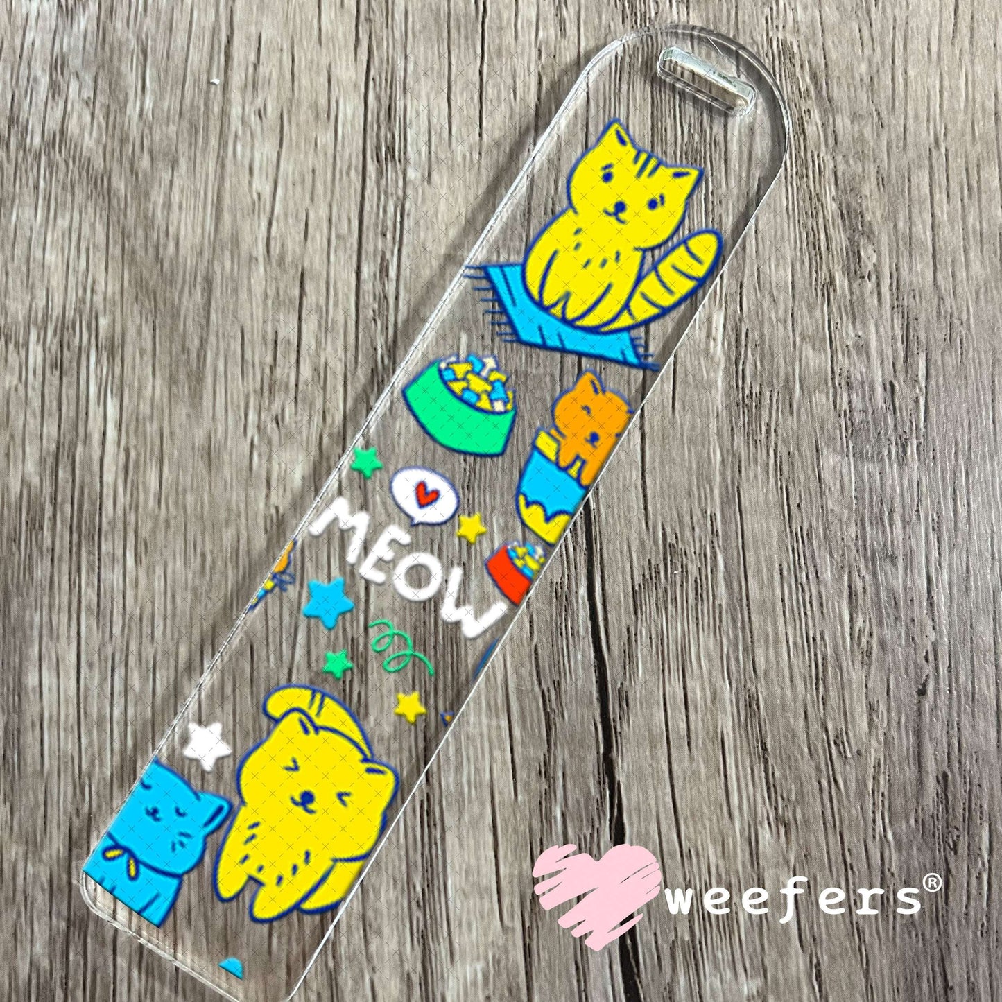 UV DTF Cup Wraps - Meow Cats Bookmark Weefers