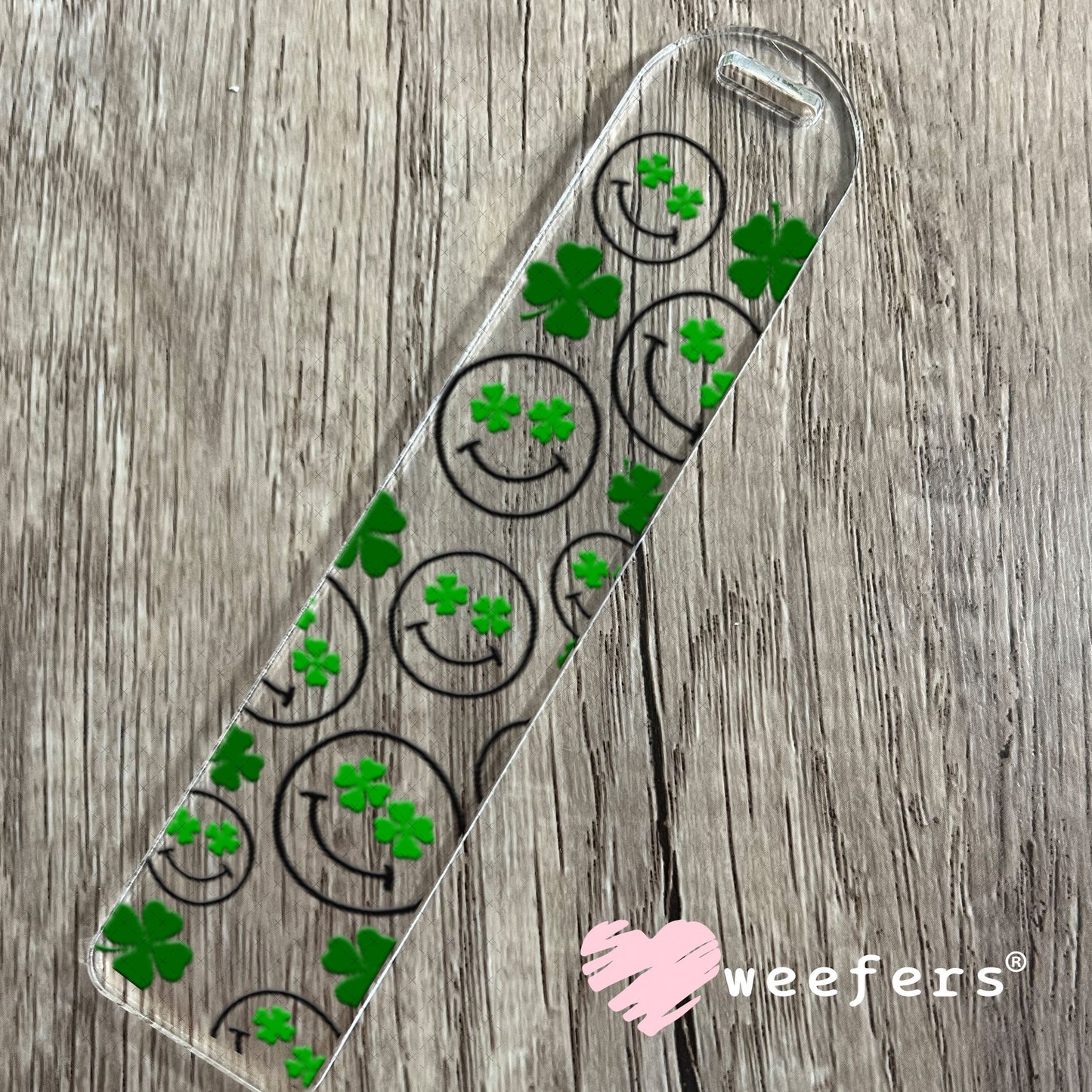UV DTF Cup Wraps - St Patrick's Day Happy Faces Bookmark Weefers