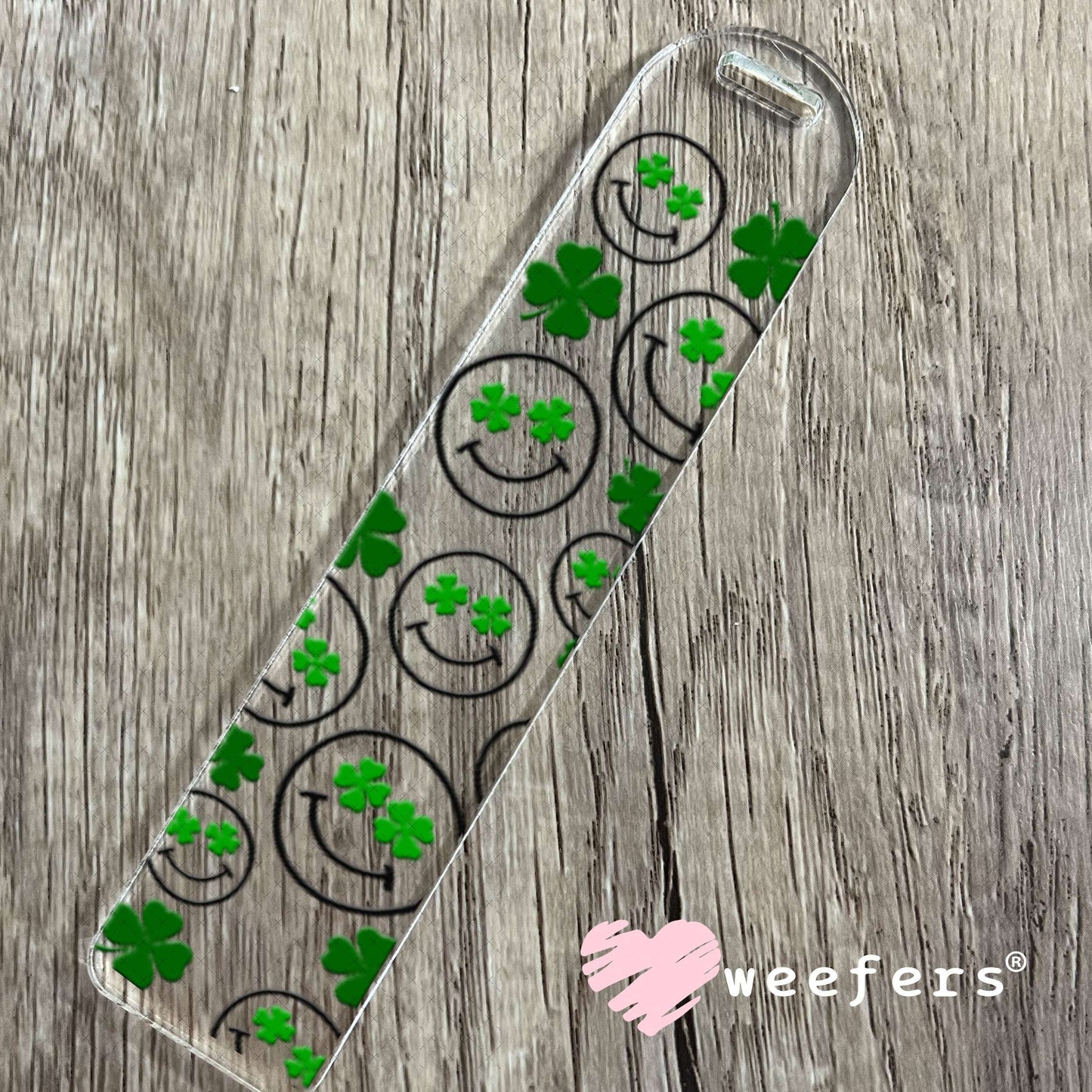 UV DTF Cup Wraps - St Patrick's Day Happy Faces Bookmark Weefers