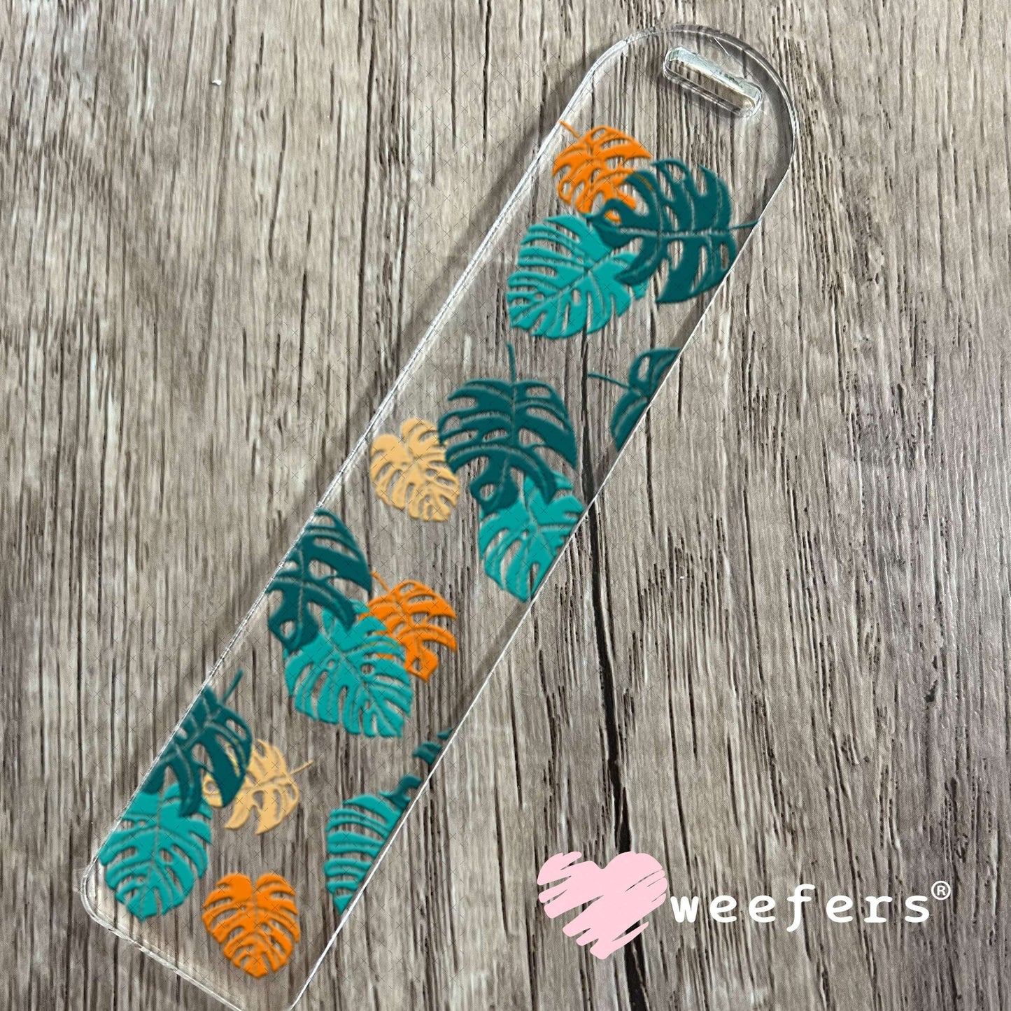 UV DTF Cup Wraps - Monstera Leaves Bookmark Weefers