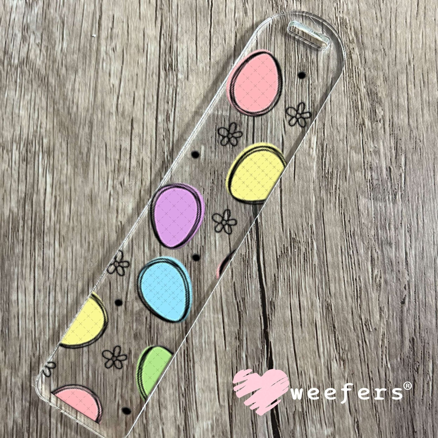 UV DTF Cup Wraps - Colorful Easter Eggs Bookmark Weefers