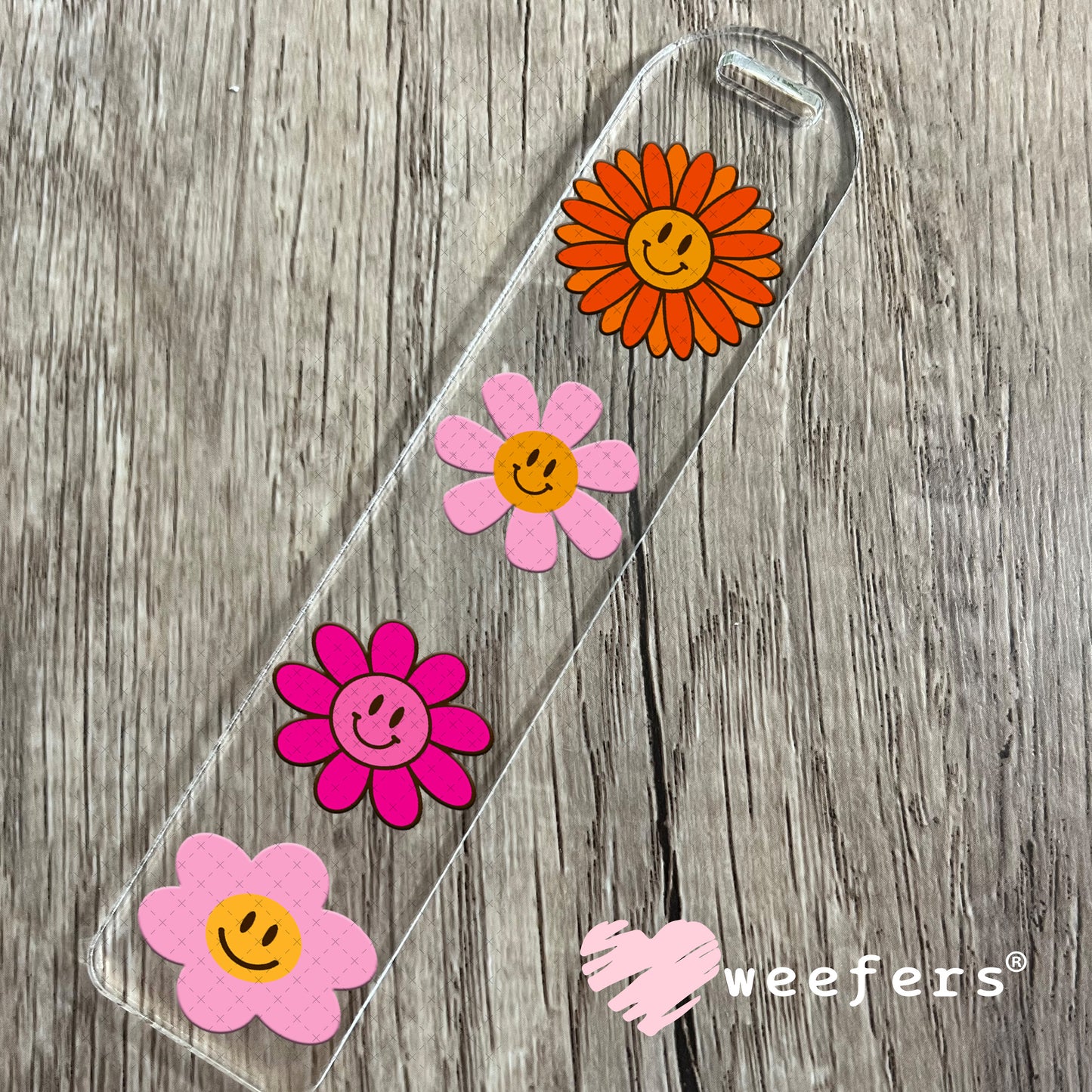 UV DTF Cup Wraps - Happy Flowers Bookmark Weefers