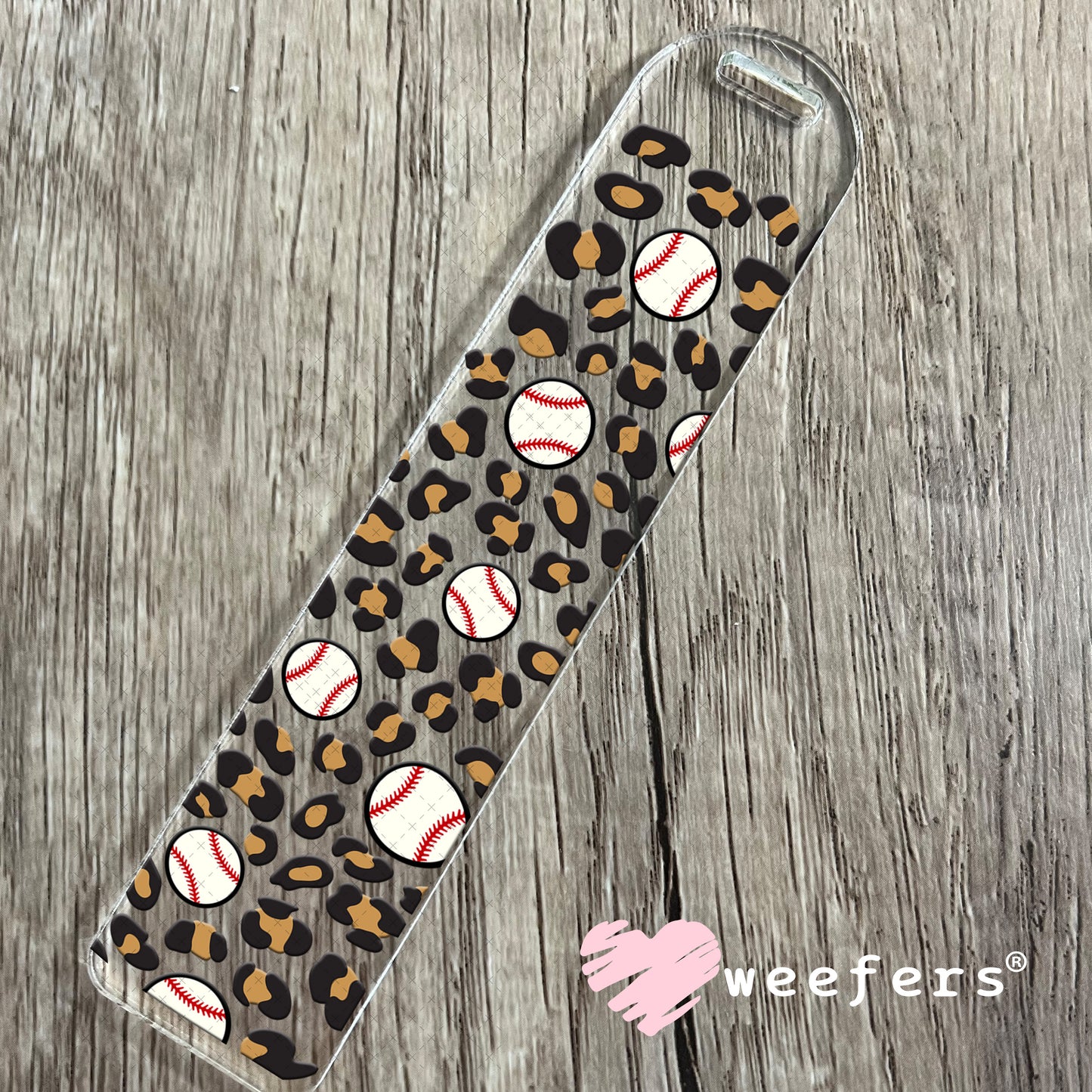 UV DTF Cup Wraps - Cheetah Baseball Bookmark Weefers
