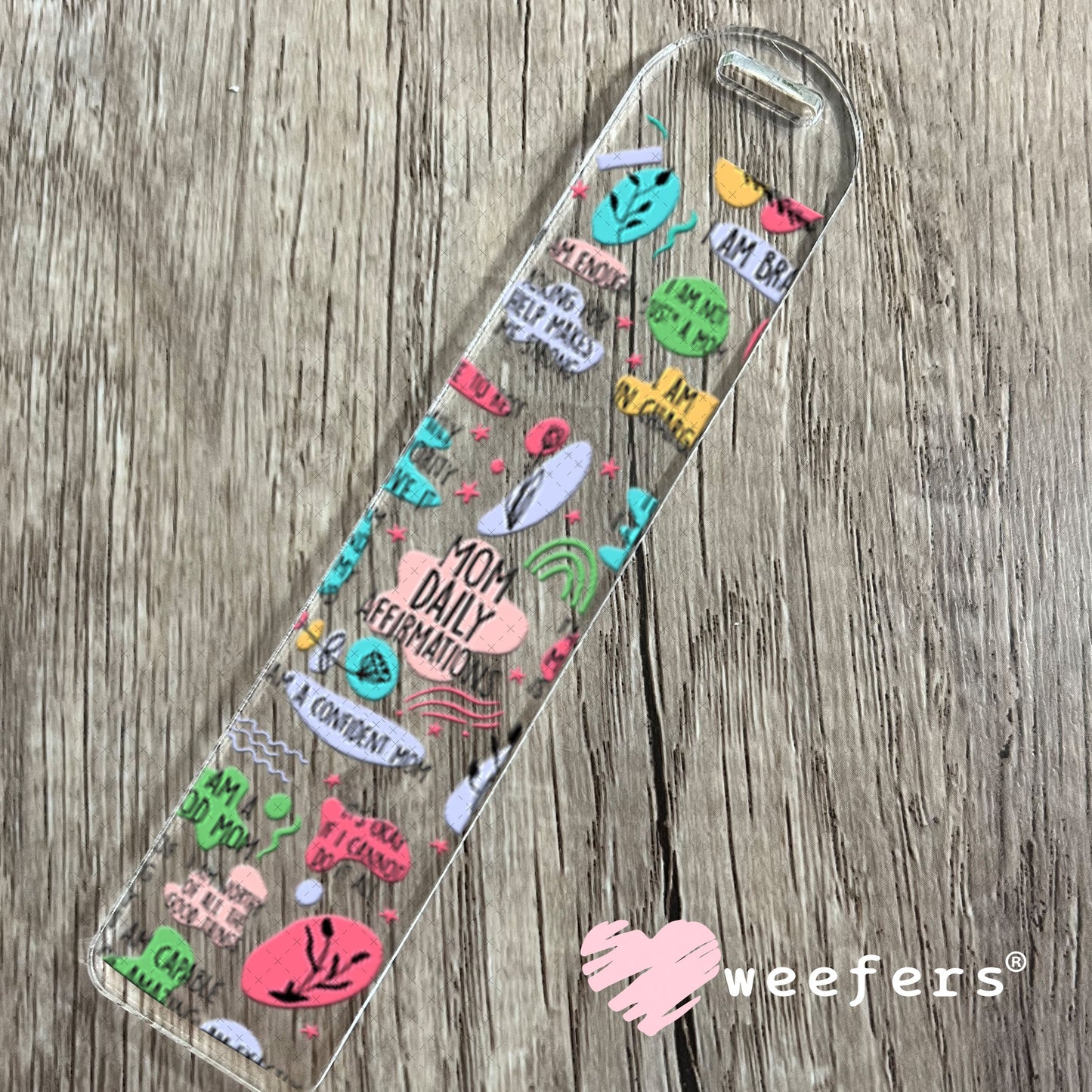 UV DTF Cup Wraps - Mom Daily Affirmations Bookmark Weefers