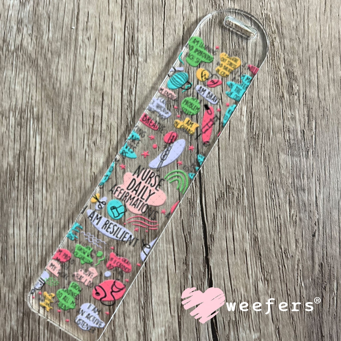 UV DTF Cup Wraps - Nurse Daily Affirmations Bookmark Weefers