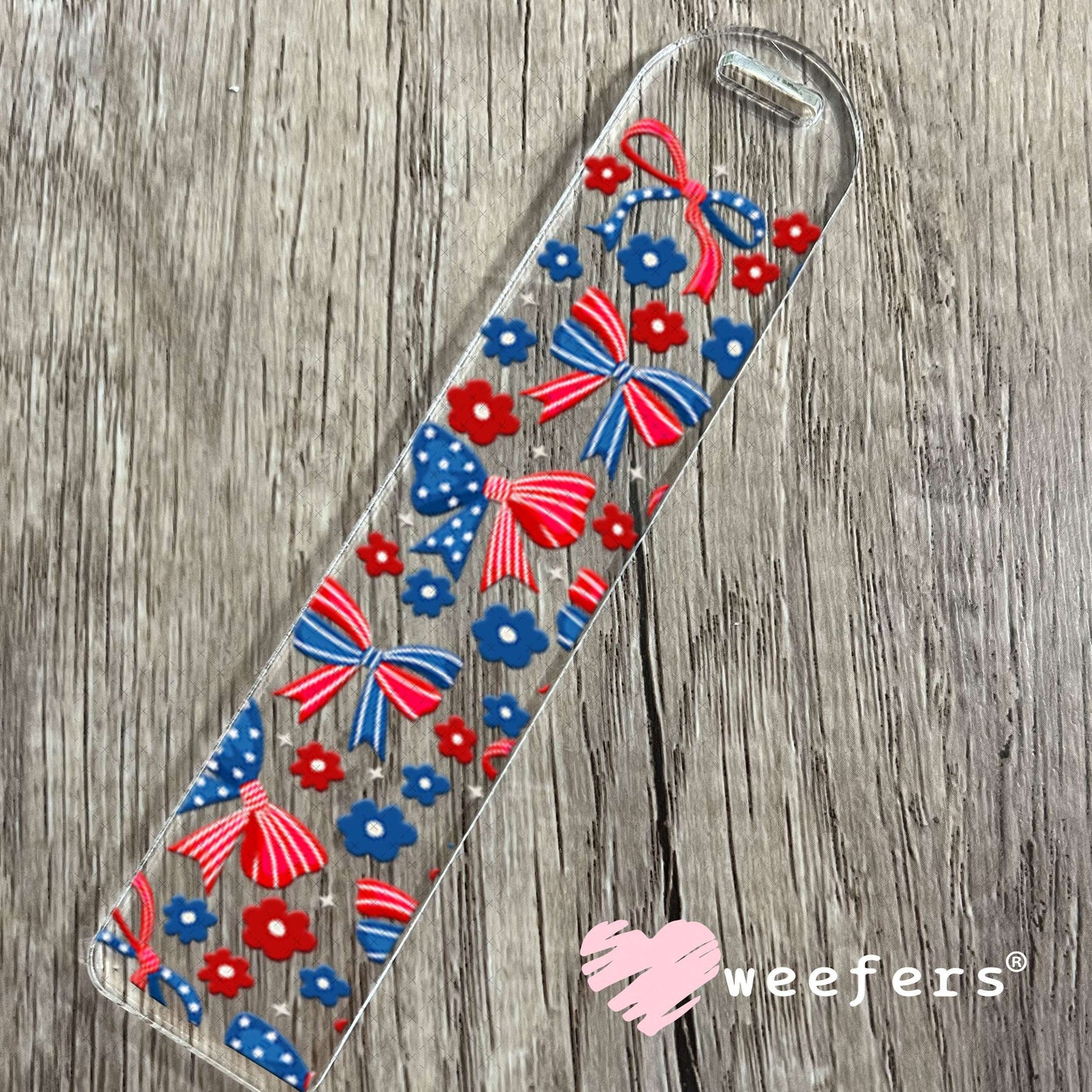 UV DTF Cup Wraps - 4th of jUly Bows Bookmark Weefers