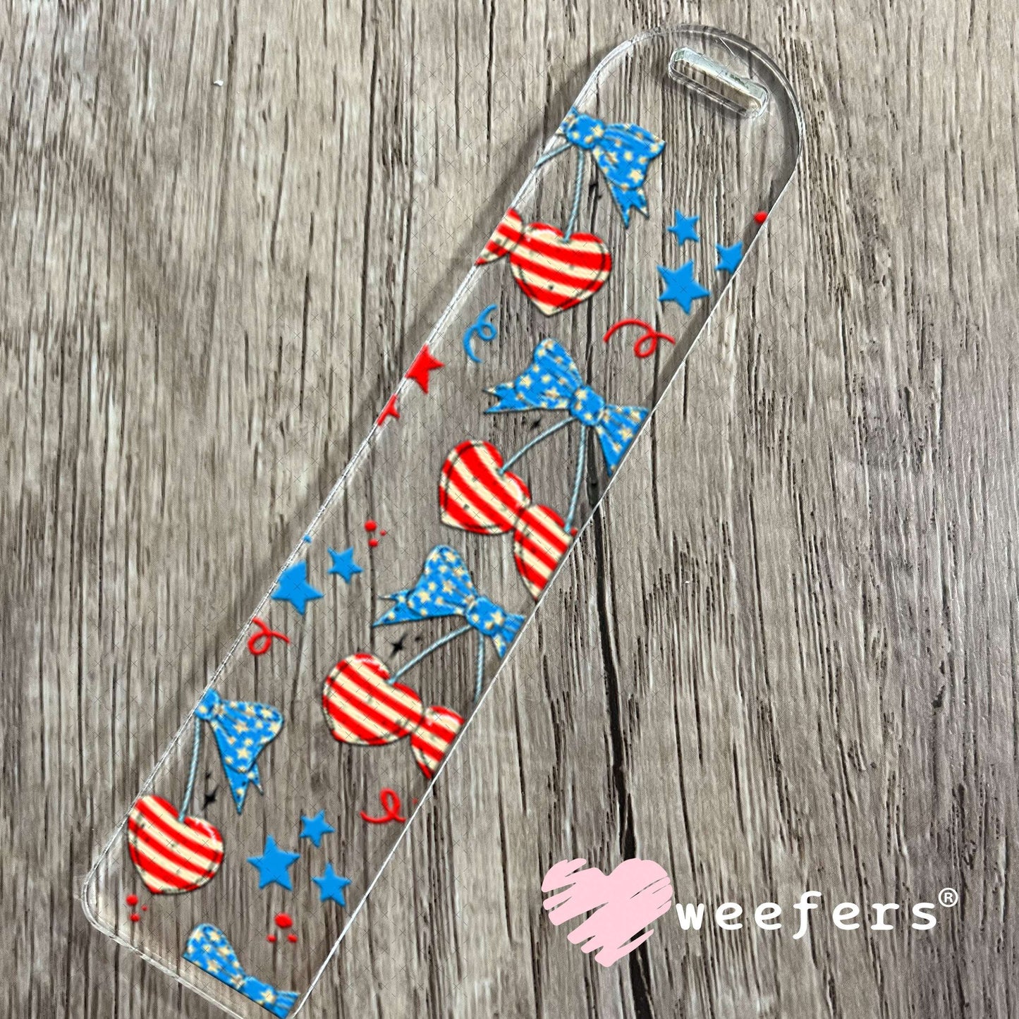 UV DTF Cup Wraps - USA Cherry Bows Bookmark Weefers