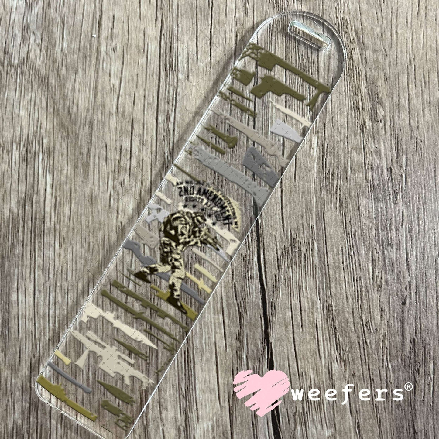 UV DTF Cup Wraps - 2nd Amendment Bookmark Weefers