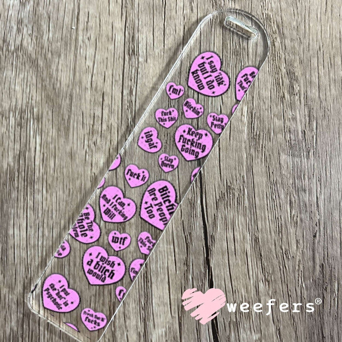 UV DTF Cup Wraps - Vulgar Hearts Bookmark Weefers