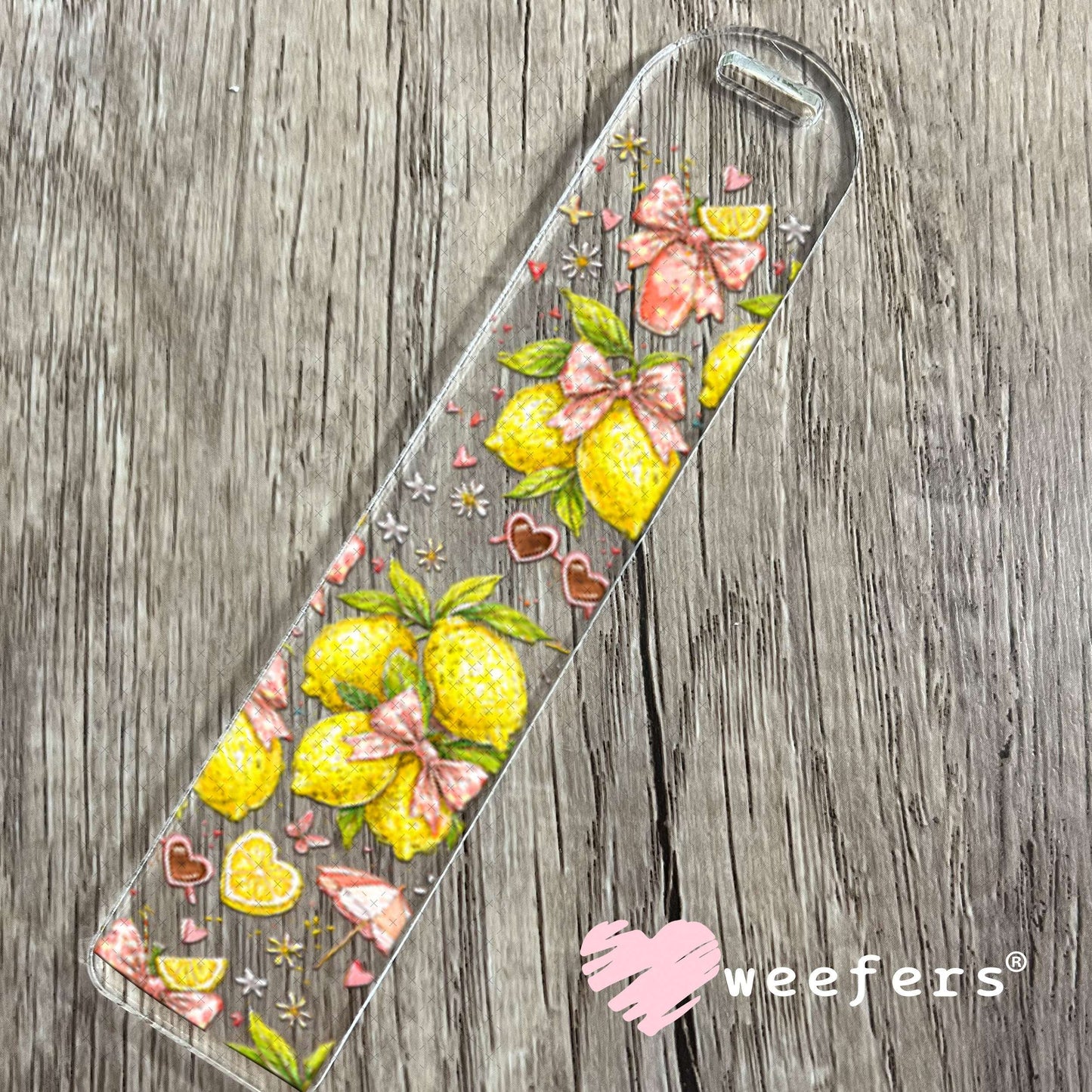 UV DTF Cup Wraps - Lemons and Sunshine Bookmark Weefers