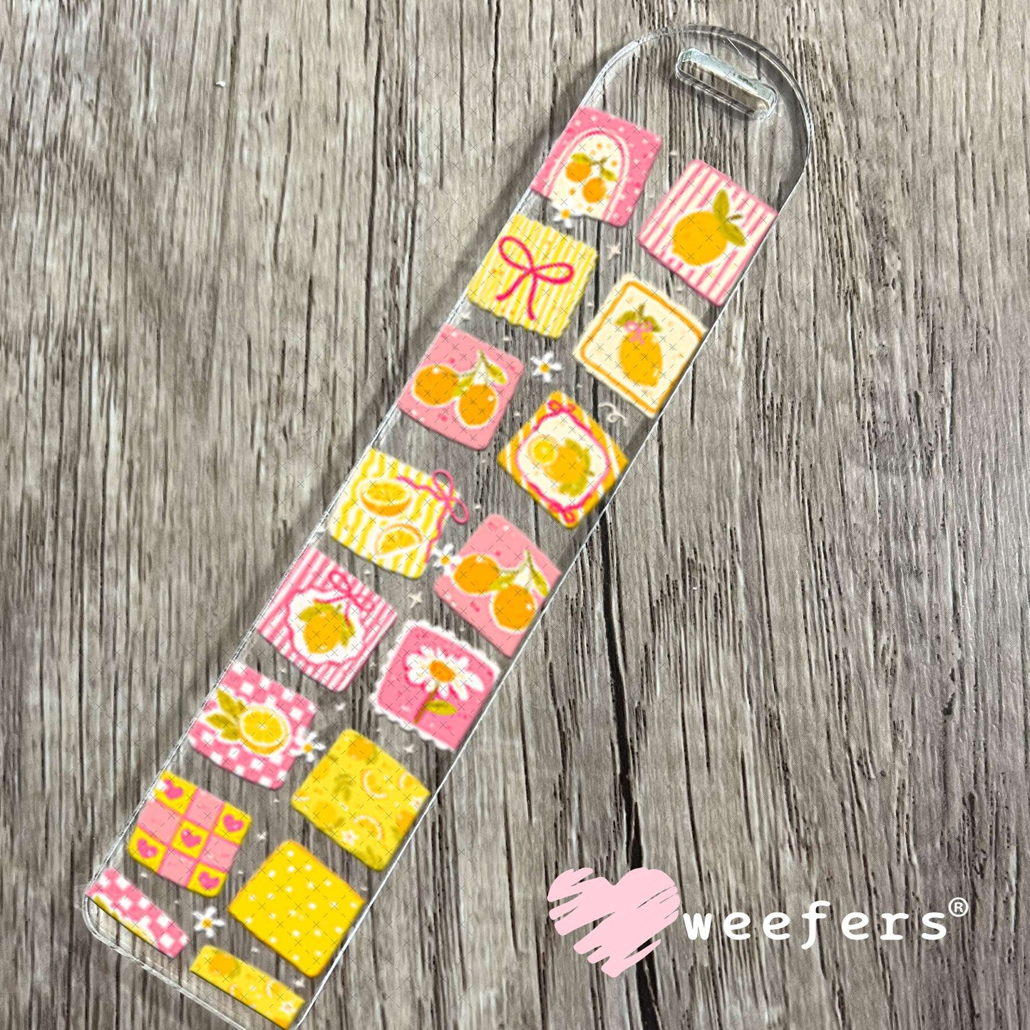 UV DTF Cup Wraps - Lemon Blocks Bookmark Weefers