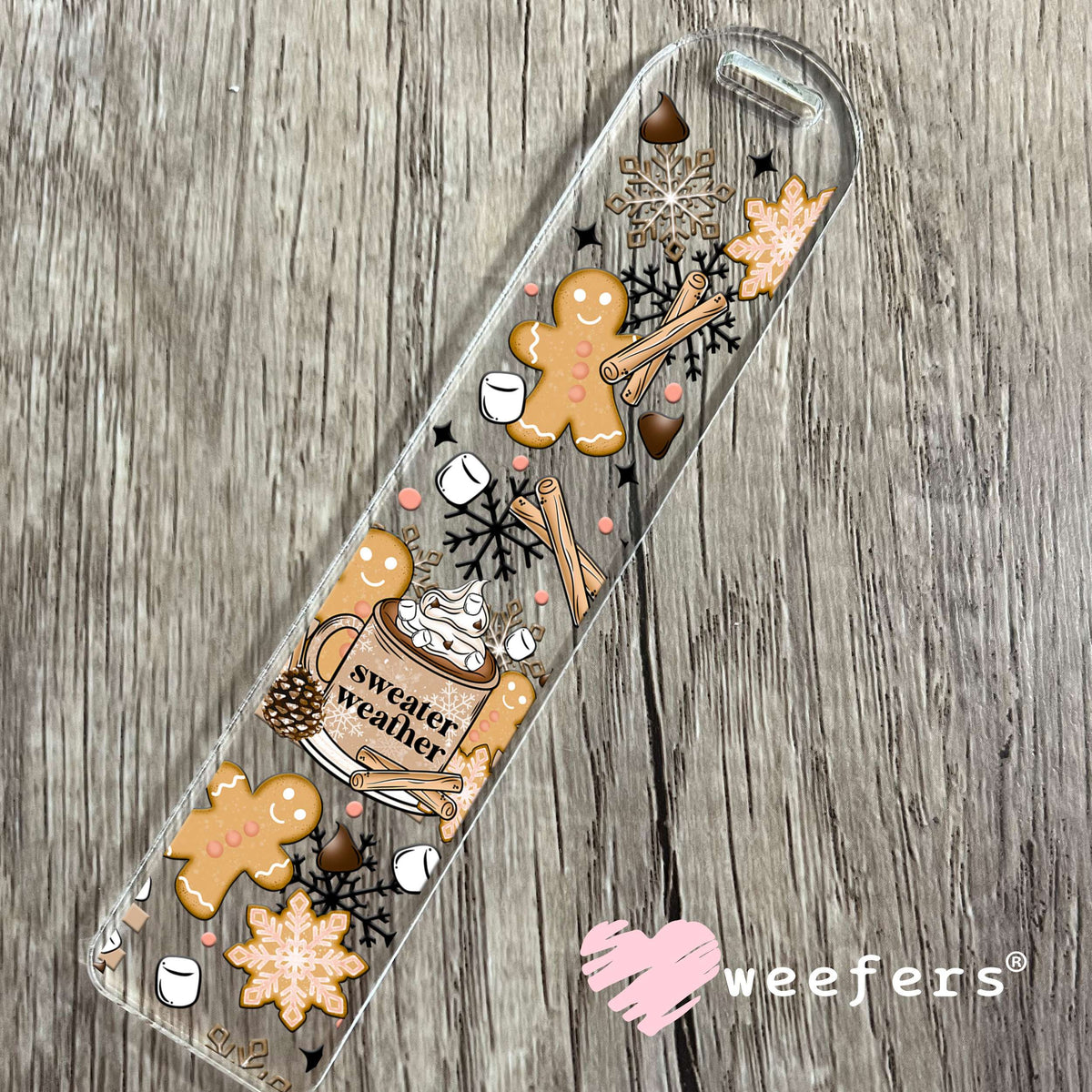 Sweater Weather UV DTF Cup Wrap Bookmark Weefers