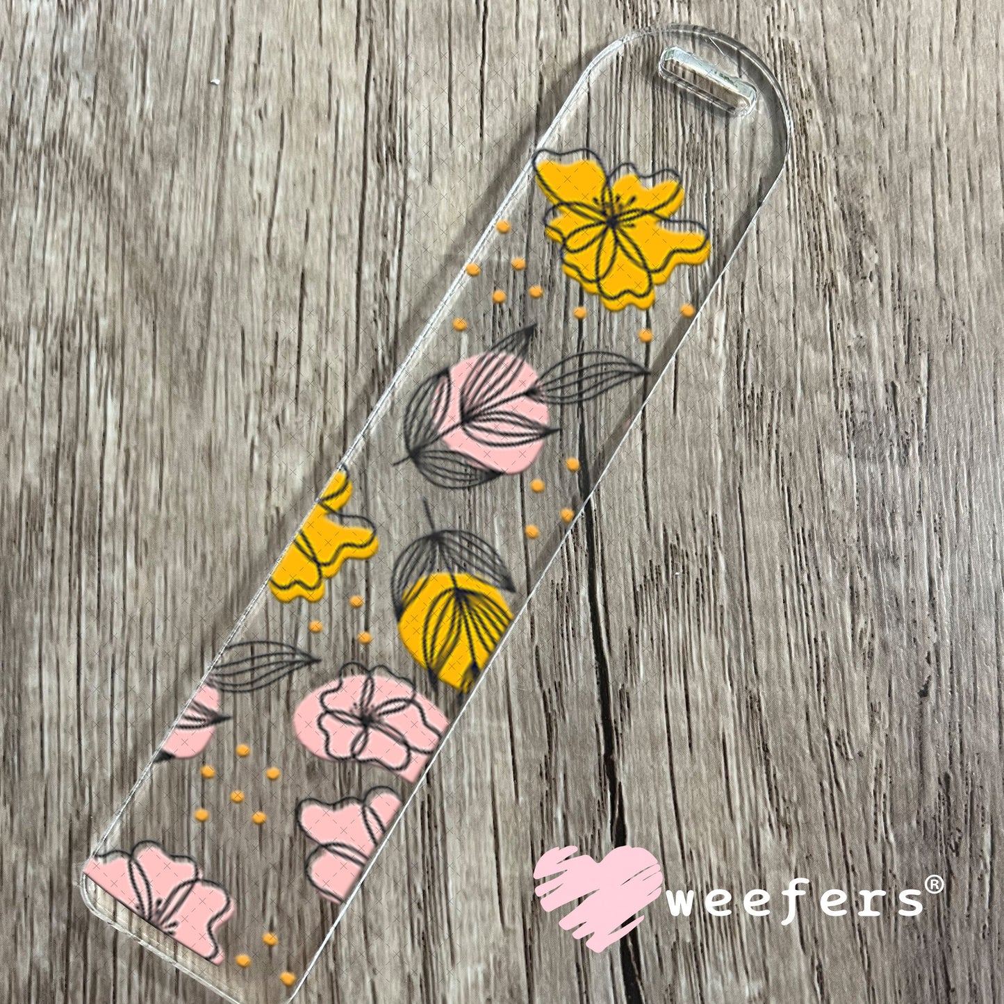 UV DTF Cup Wraps - Abstract Flowers Bookmark Weefers