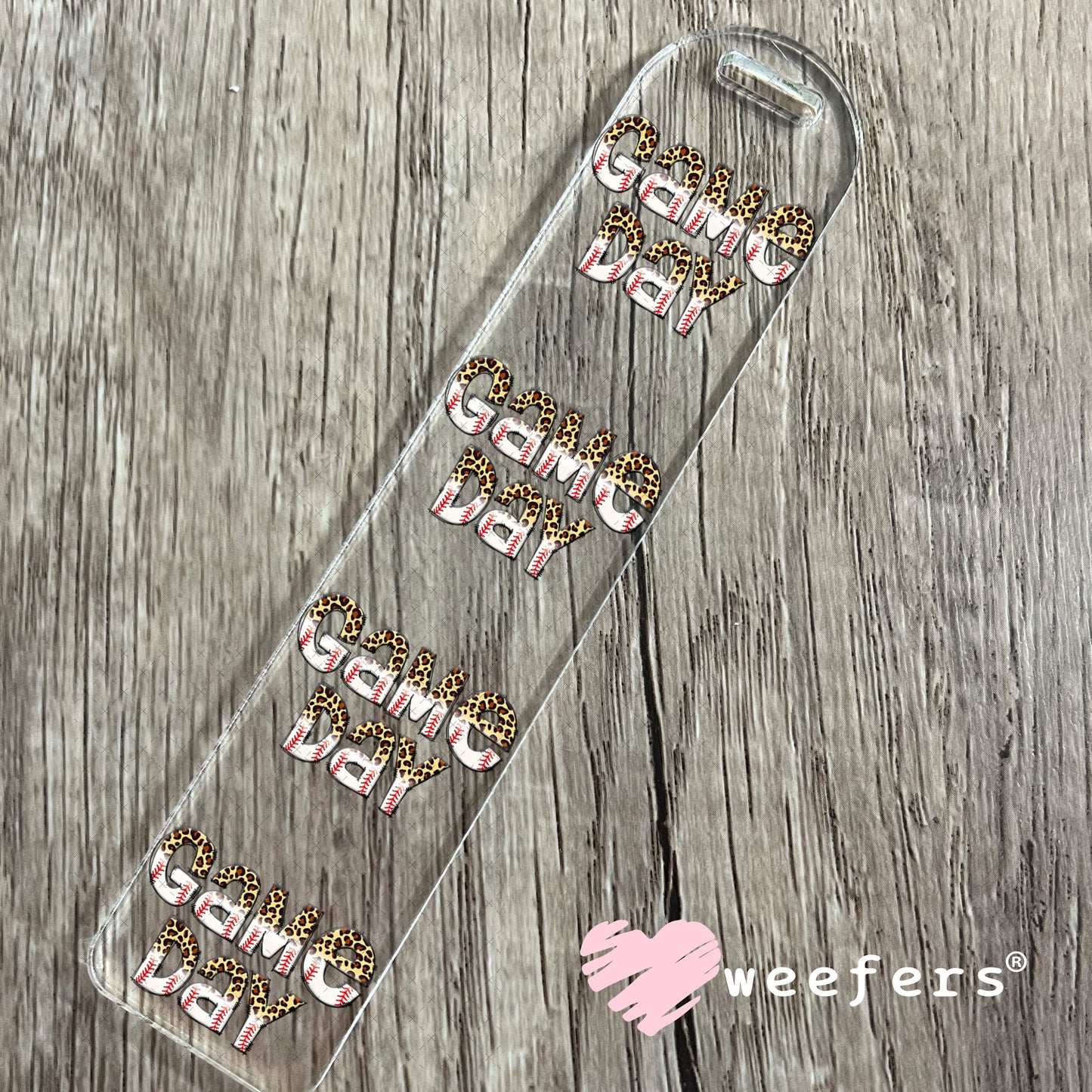 UV DTF Decal - Game Day Baseball Bookmark Weefers