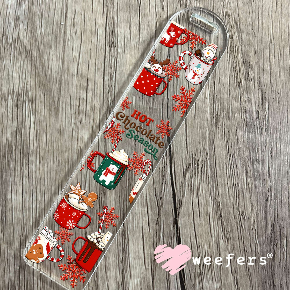 Hot Chocolate Season UV DTF Cup Wrap Bookmark Weefers