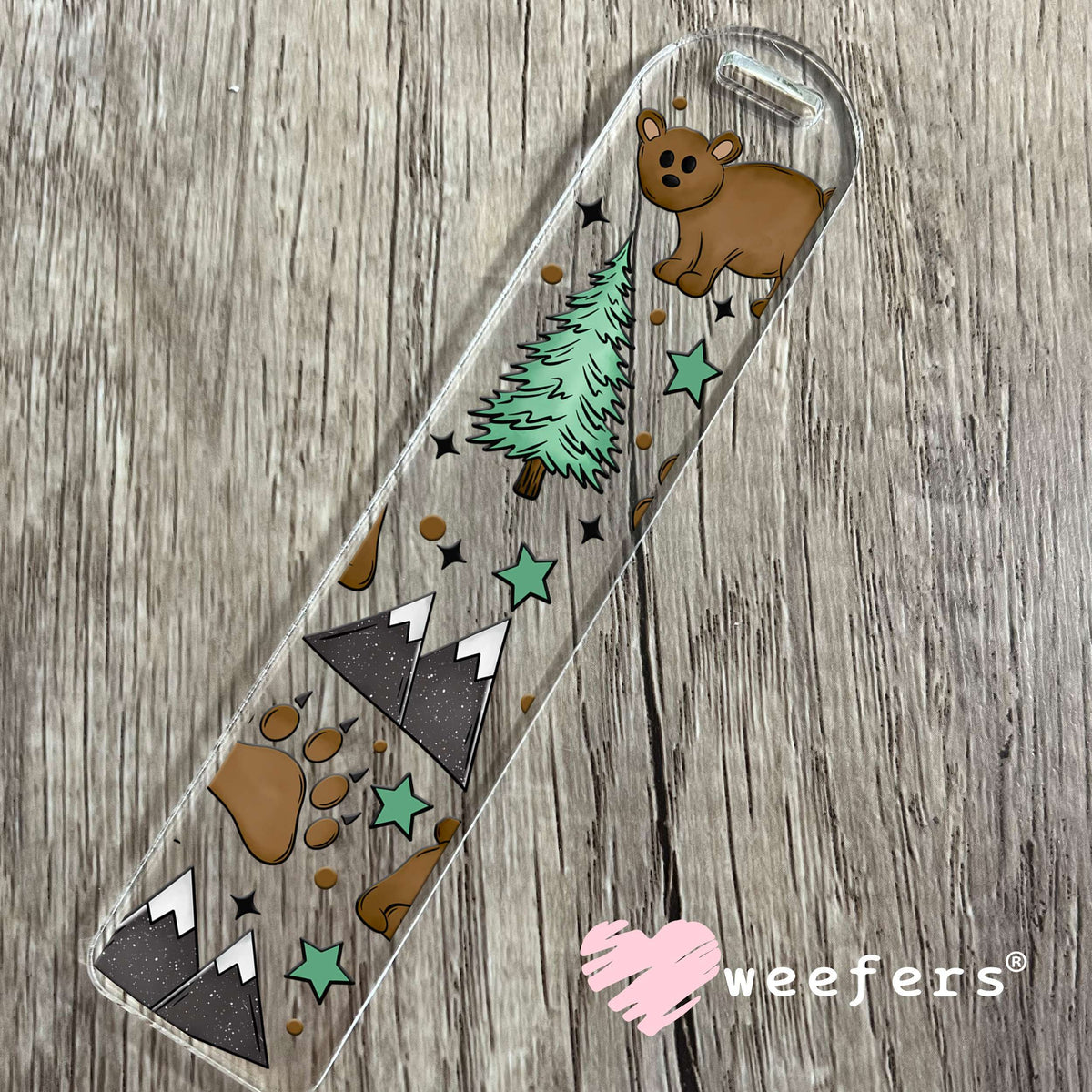Bears, Mountains, Trees UV DTF Cup Wrap Bookmark Weefers