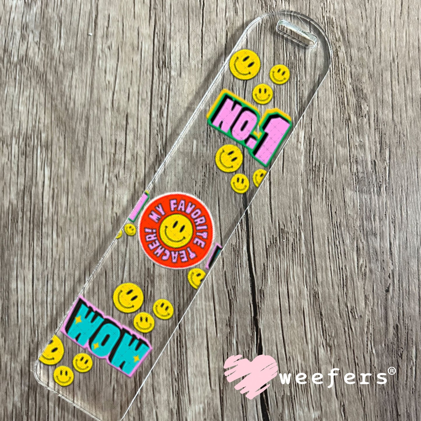 UV DTF Cup Wraps - No 1 Teacher Bookmark Weefers